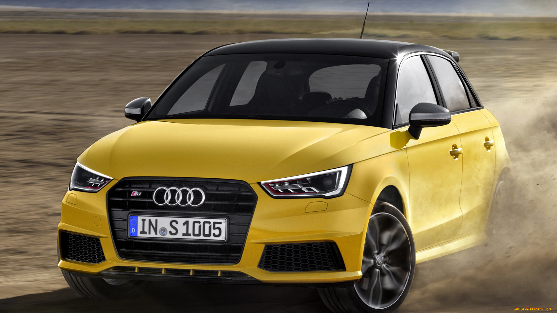 автомобили, audi, желтый, sportback, 2014г, s1