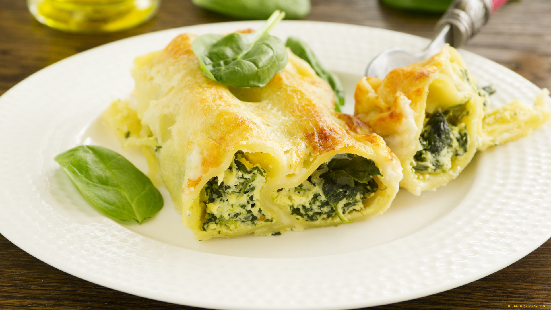 еда, макаронные, блюда, мята, макароны, фаршированные, посуда, фон, зелень