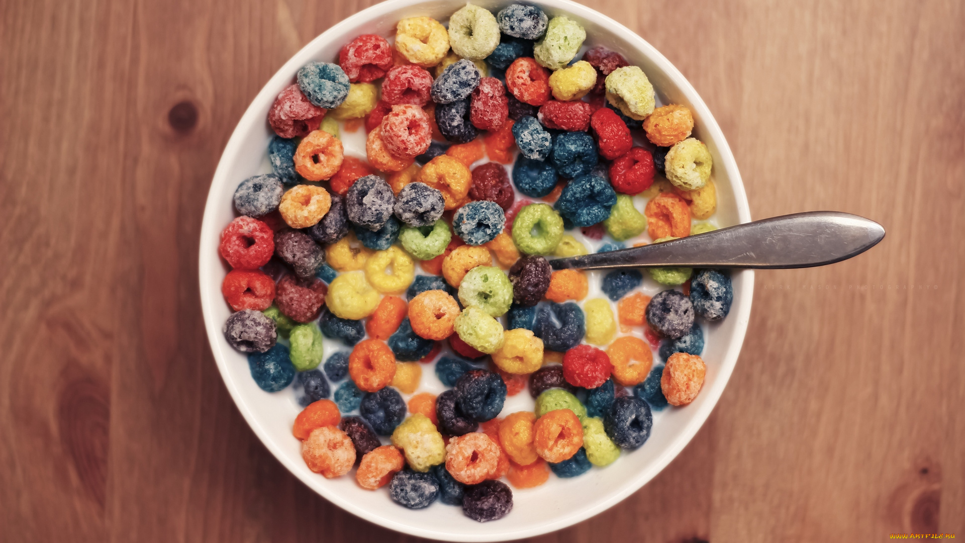 еда, разное, молоко, тарелка, ложка, завтрак