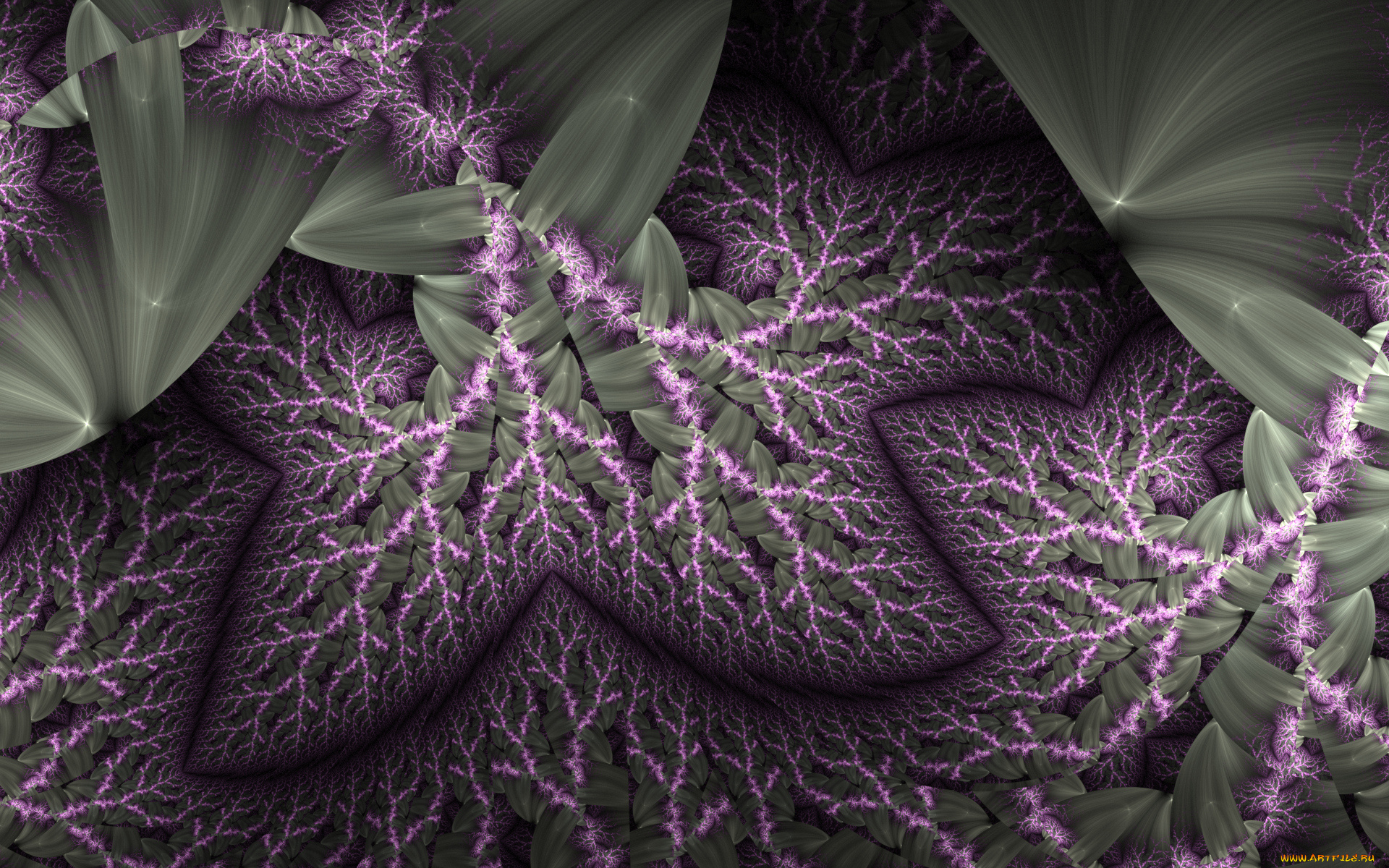 3д, графика, fractal, , фракталы, фон, цвета, узор