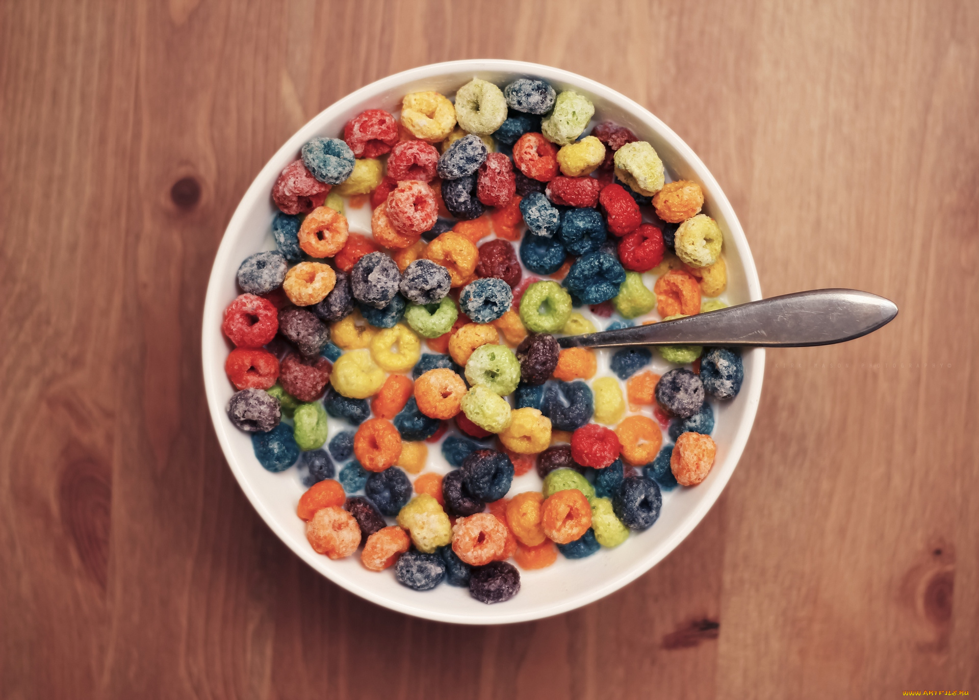 еда, разное, молоко, тарелка, ложка, завтрак