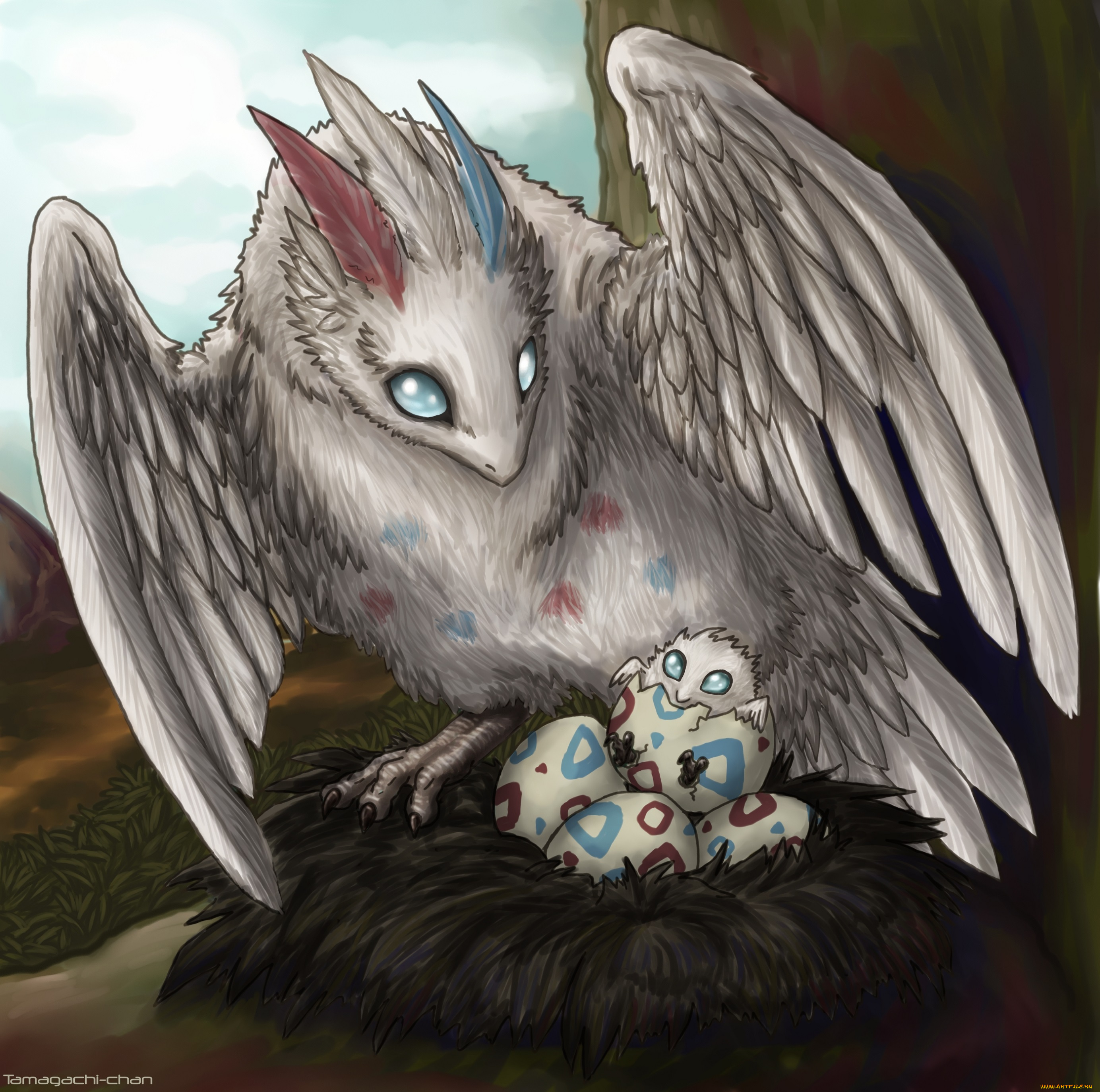 аниме, pokemon, покемон, яйца, арт, птенцы, тогипи