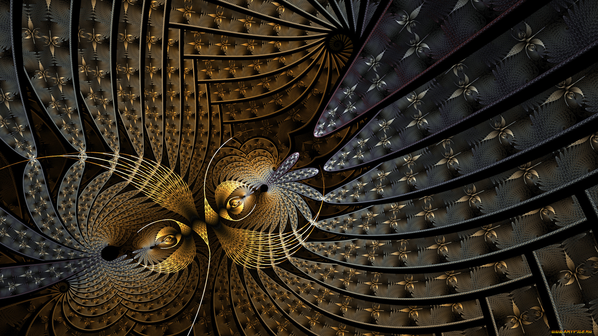 3д, графика, фракталы, , fractal, цвета, узор, фон