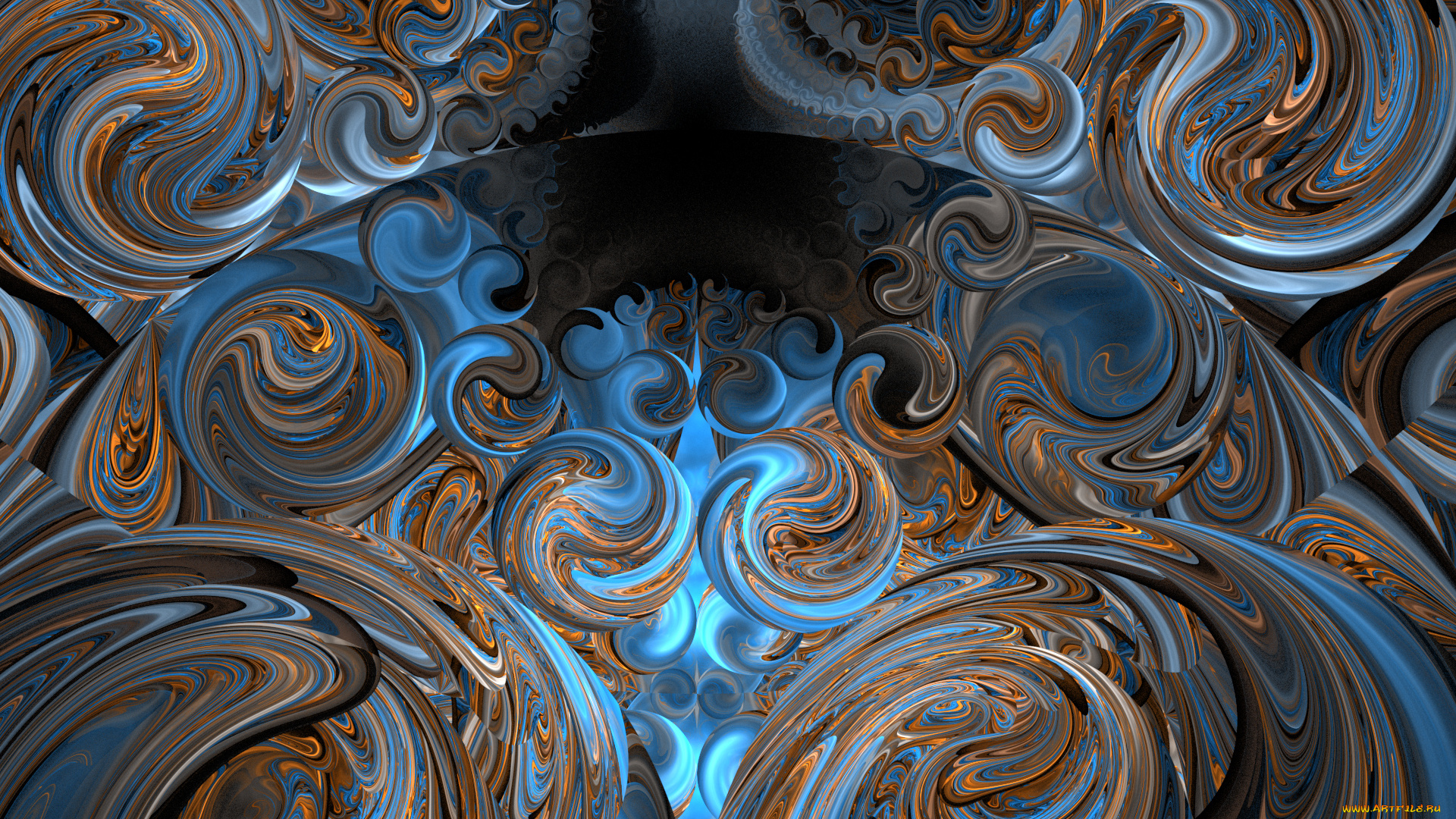 3д, графика, фракталы, , fractal, фон, цвета, узор