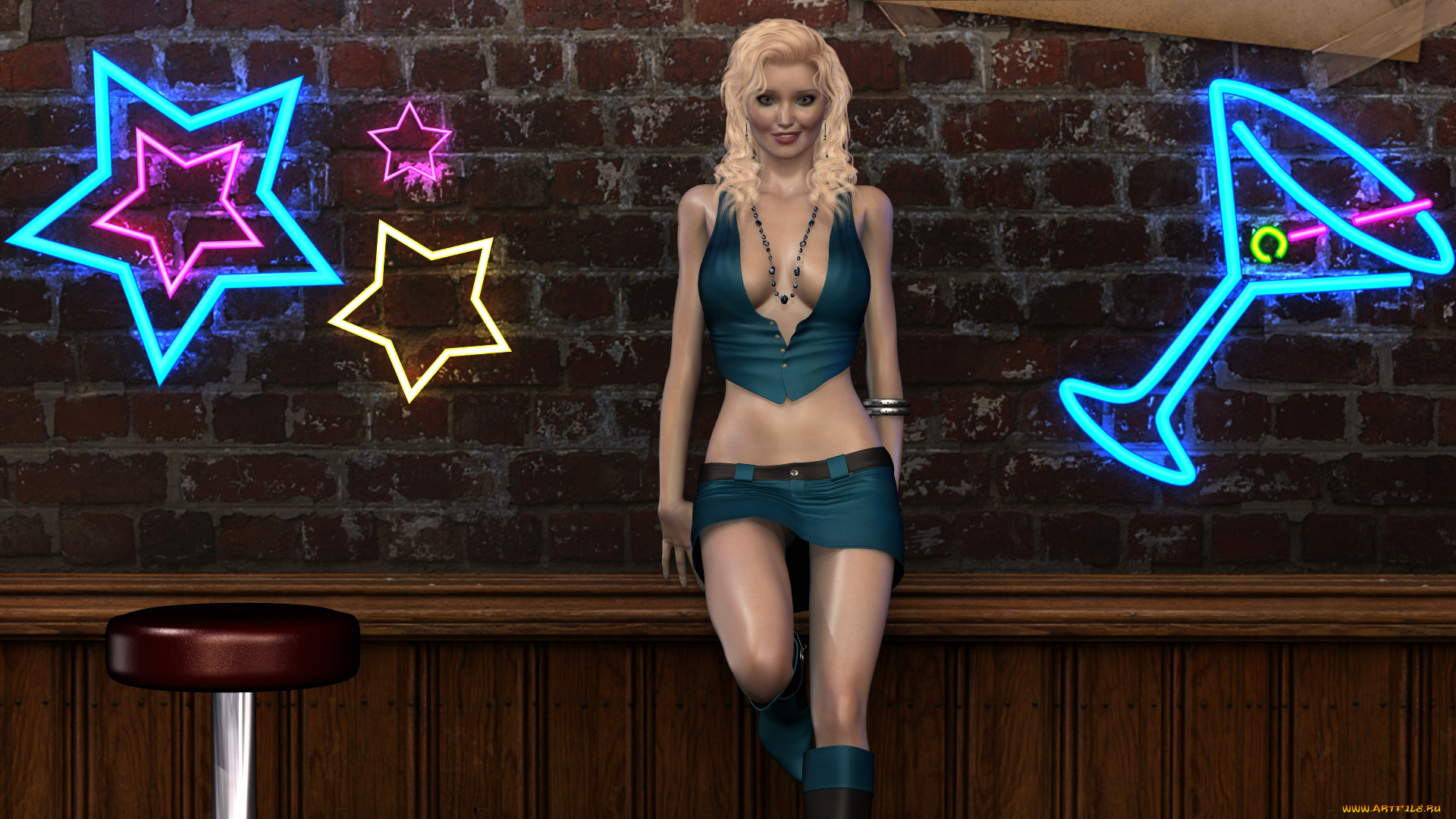 3д, графика, люди, , people, девушка, взгляд, фон