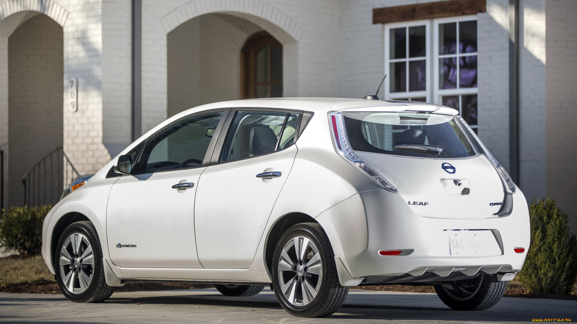 автомобили, nissan, datsun, leaf, 2013г, светлый, us-spec