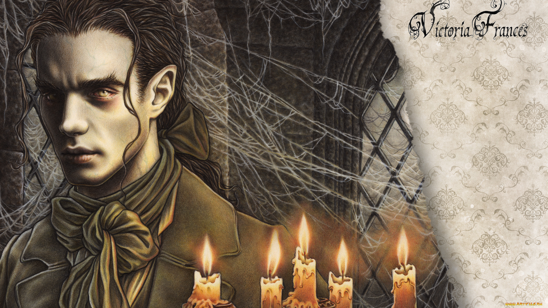 фэнтези, вампиры, рисунок, мужчина, готика, виктория, франсез