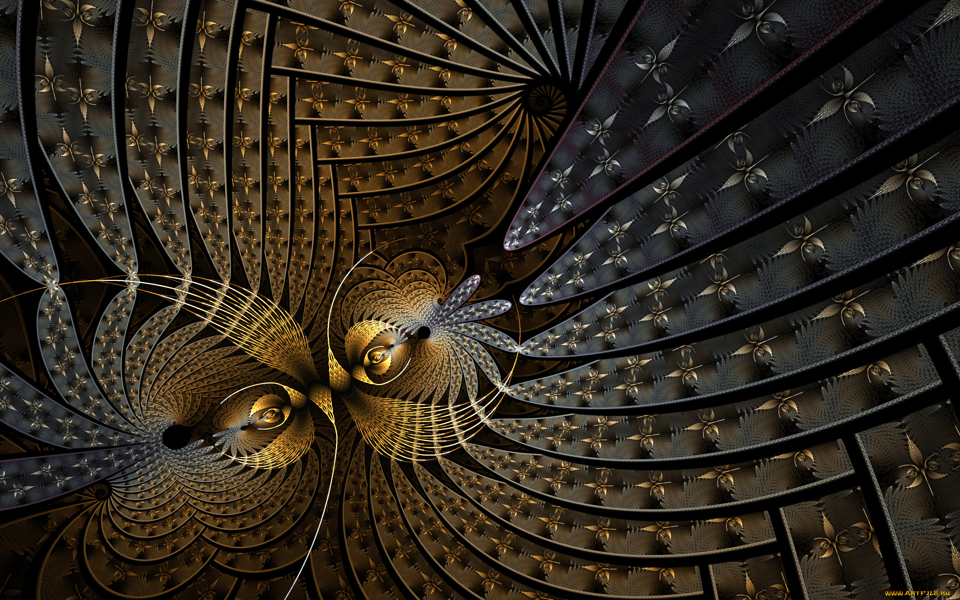 3д, графика, фракталы, , fractal, цвета, узор, фон