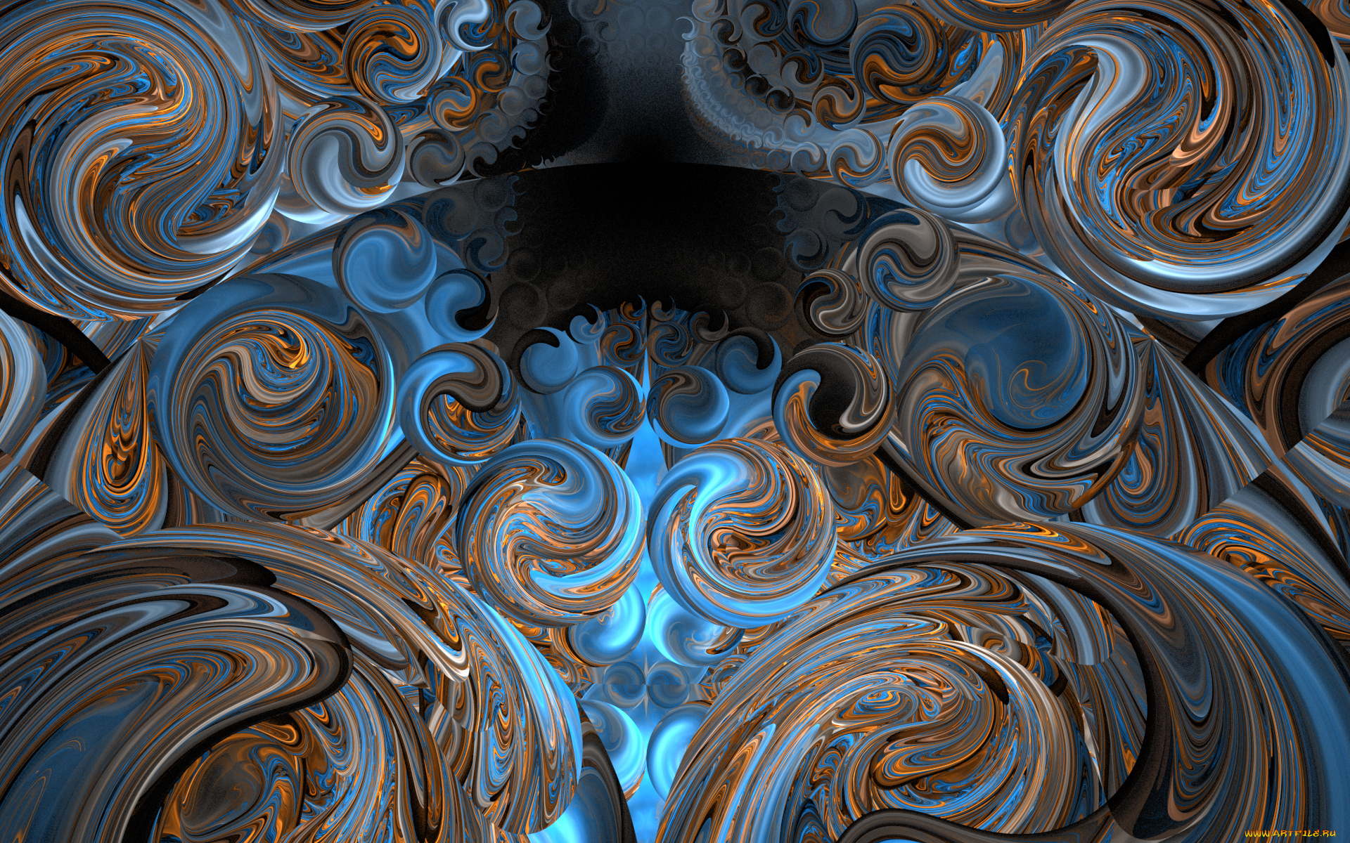 3д, графика, фракталы, , fractal, фон, цвета, узор