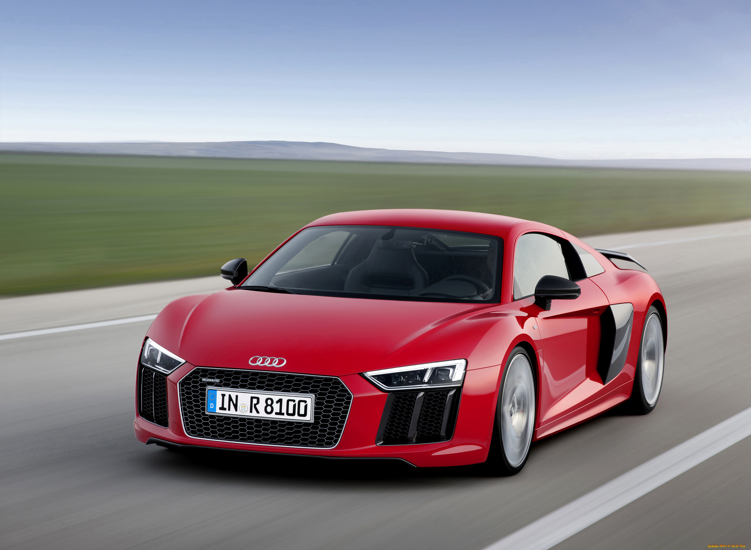 2015, audi, r8, v10, plus, автомобили, audi, тюнинг, металлик, красный