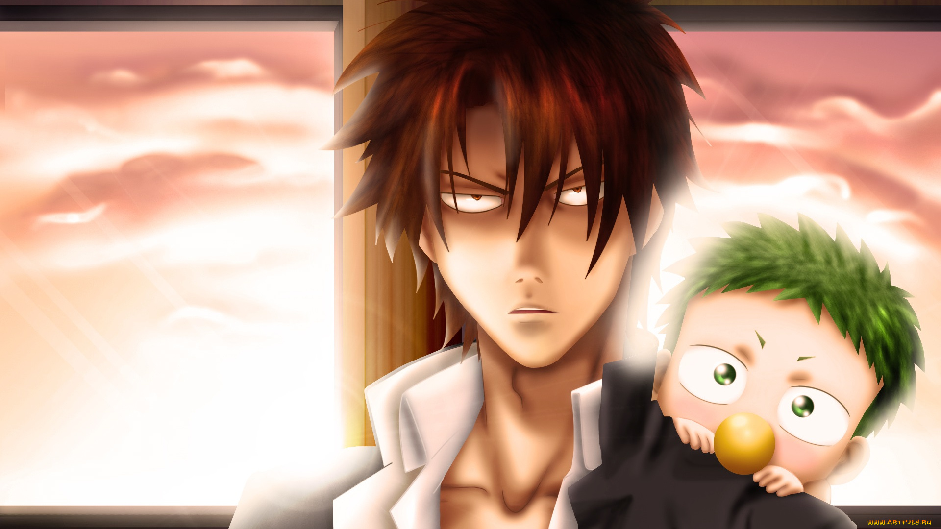 аниме, beelzebub, ога, тацуми, карапуз