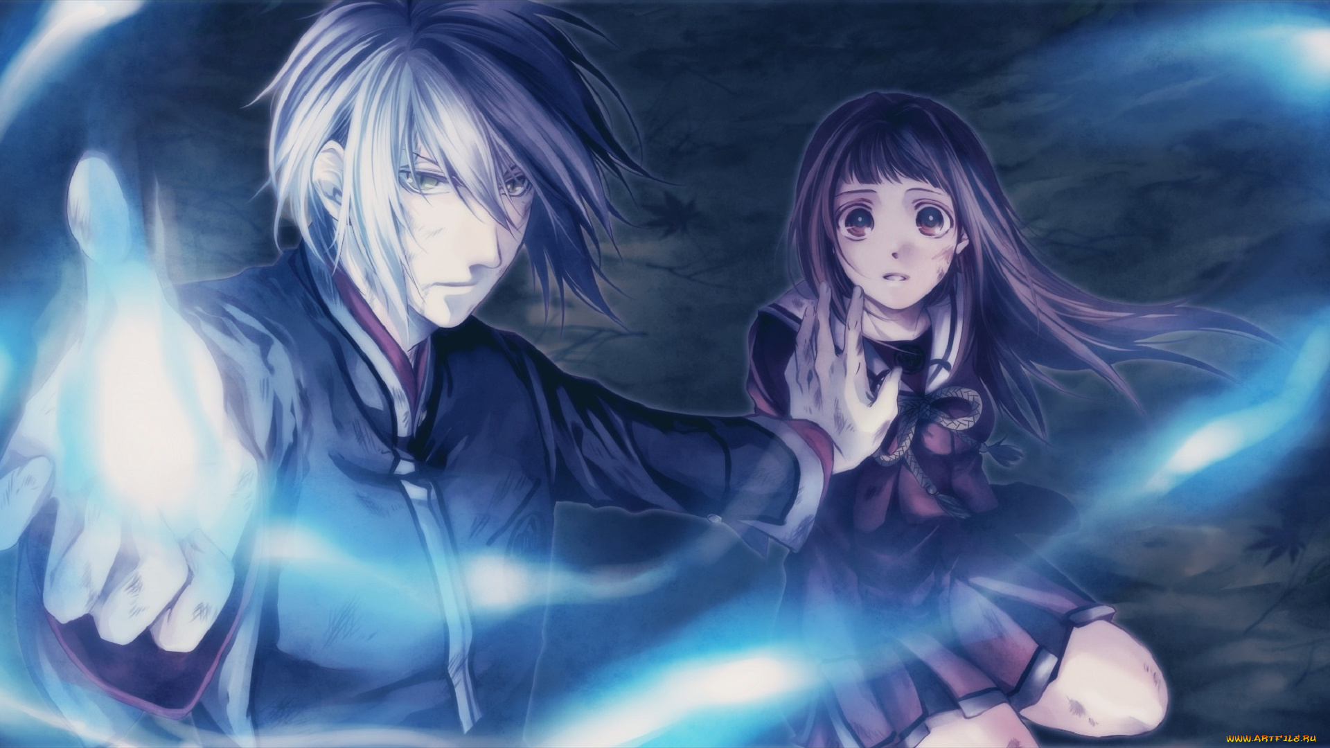 аниме, hiiro, no, kakera, парень, девушка