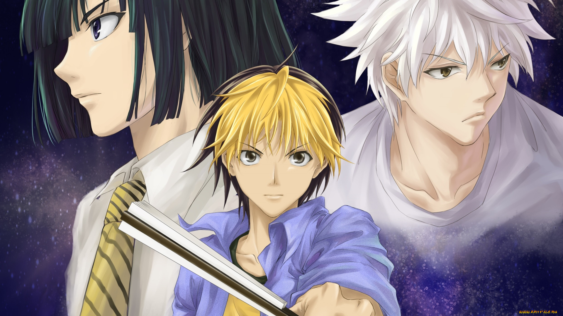 аниме, hikaru, no, go, парни