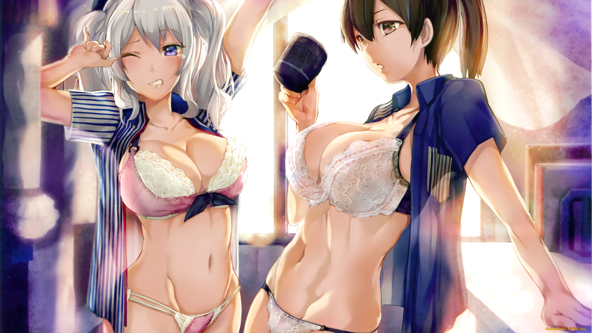 аниме, kantai, collection, kashima, kaga