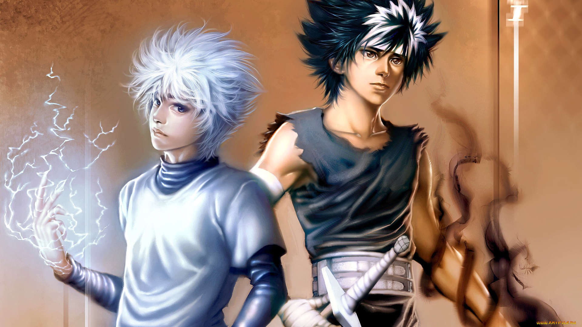 аниме, магия, , колдовство, , halloween, киллуа, парни