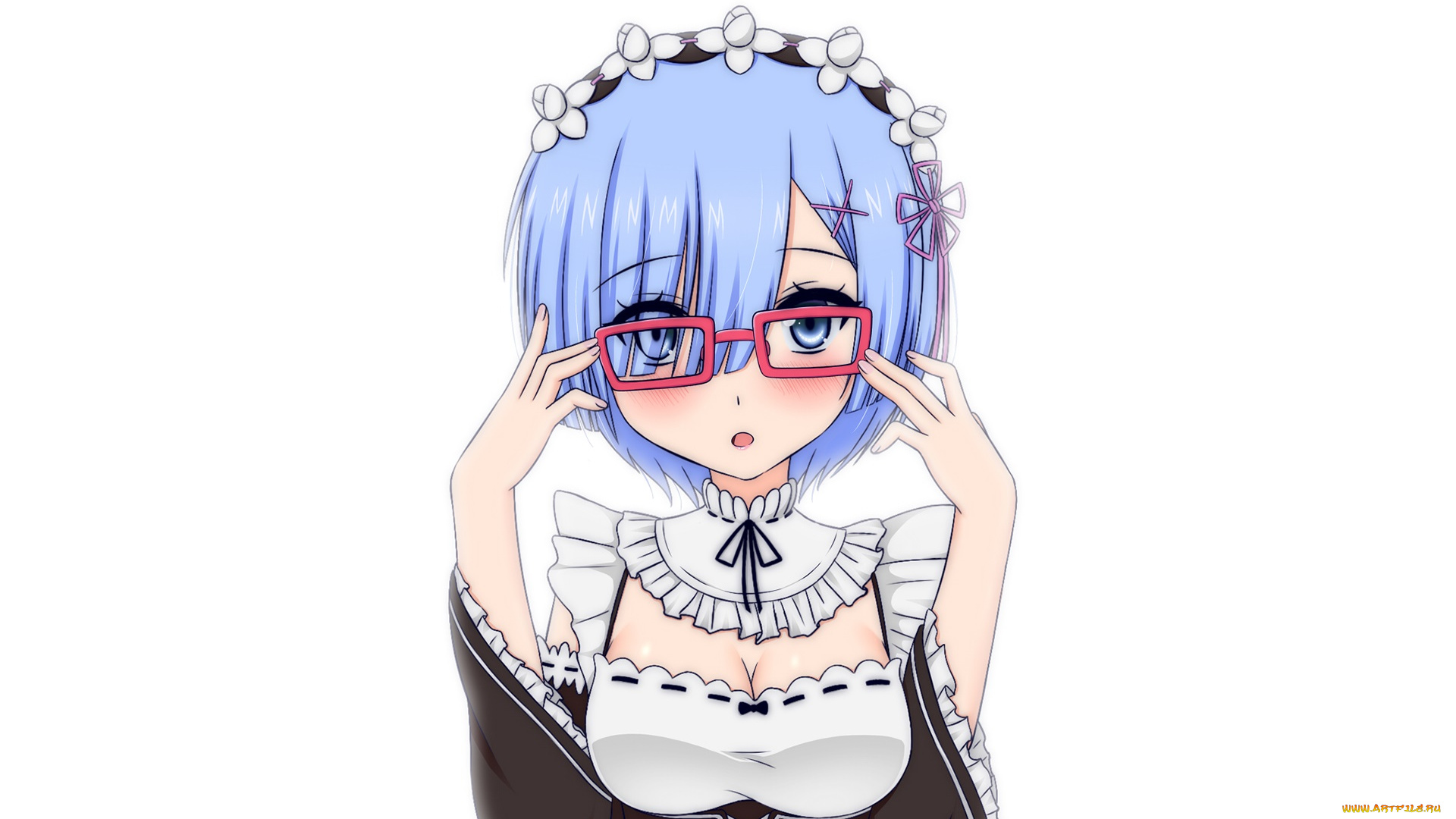 аниме, re, , zero, kara, hajimeru, isekai, seikatsu, фон, взгляд, девушка