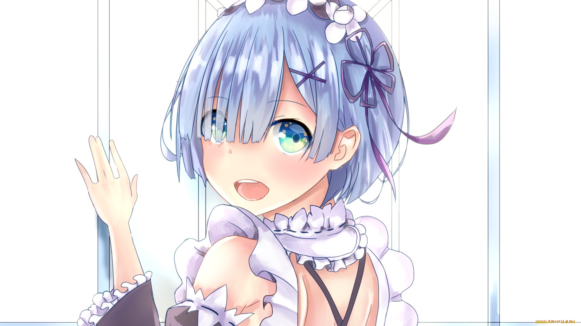 аниме, re, , zero, kara, hajimeru, isekai, seikatsu, девушка, взгляд, фон