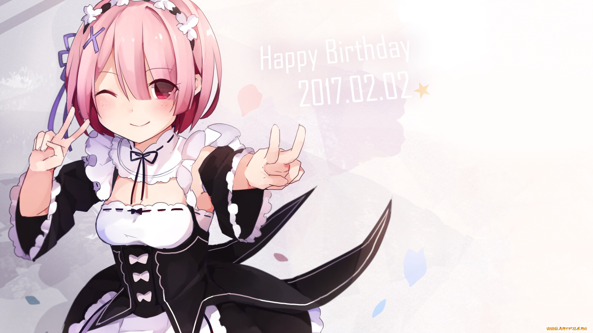 аниме, re, , zero, kara, hajimeru, isekai, seikatsu, девушка, взгляд, фон