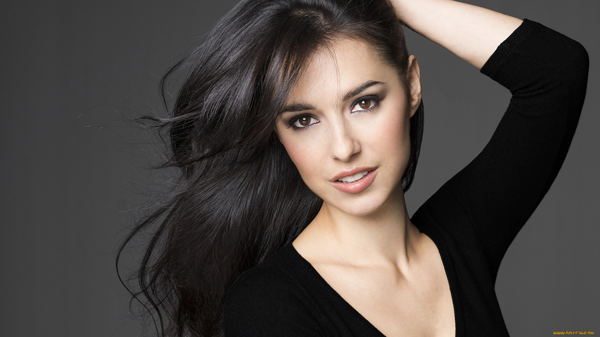 девушки, -unsort, , брюнетки, , шатенки, cristina, brondo, брюнетка, декольте, улыбка