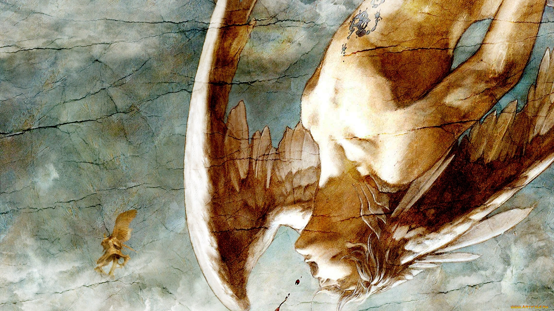 фэнтези, ангелы, кровь, ангел