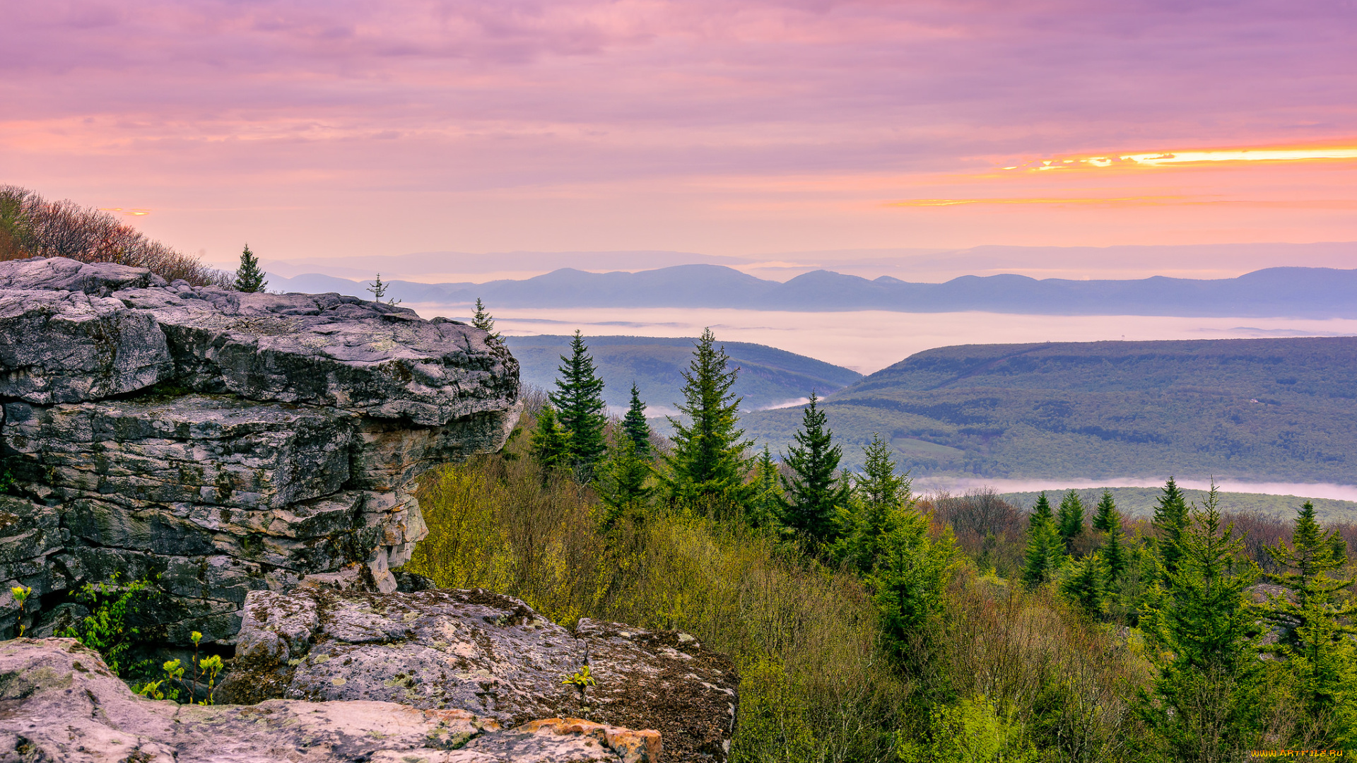 природа, горы, простор