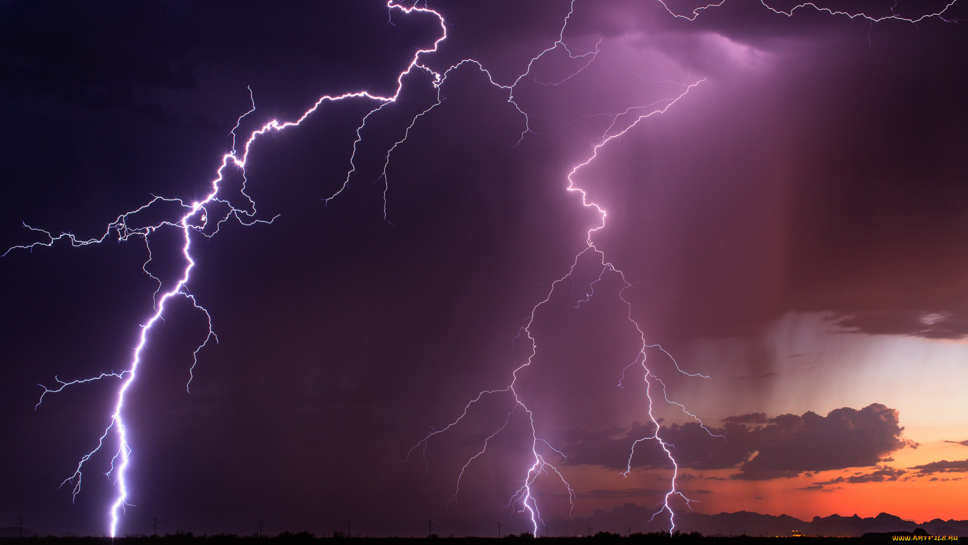 природа, молния, , гроза