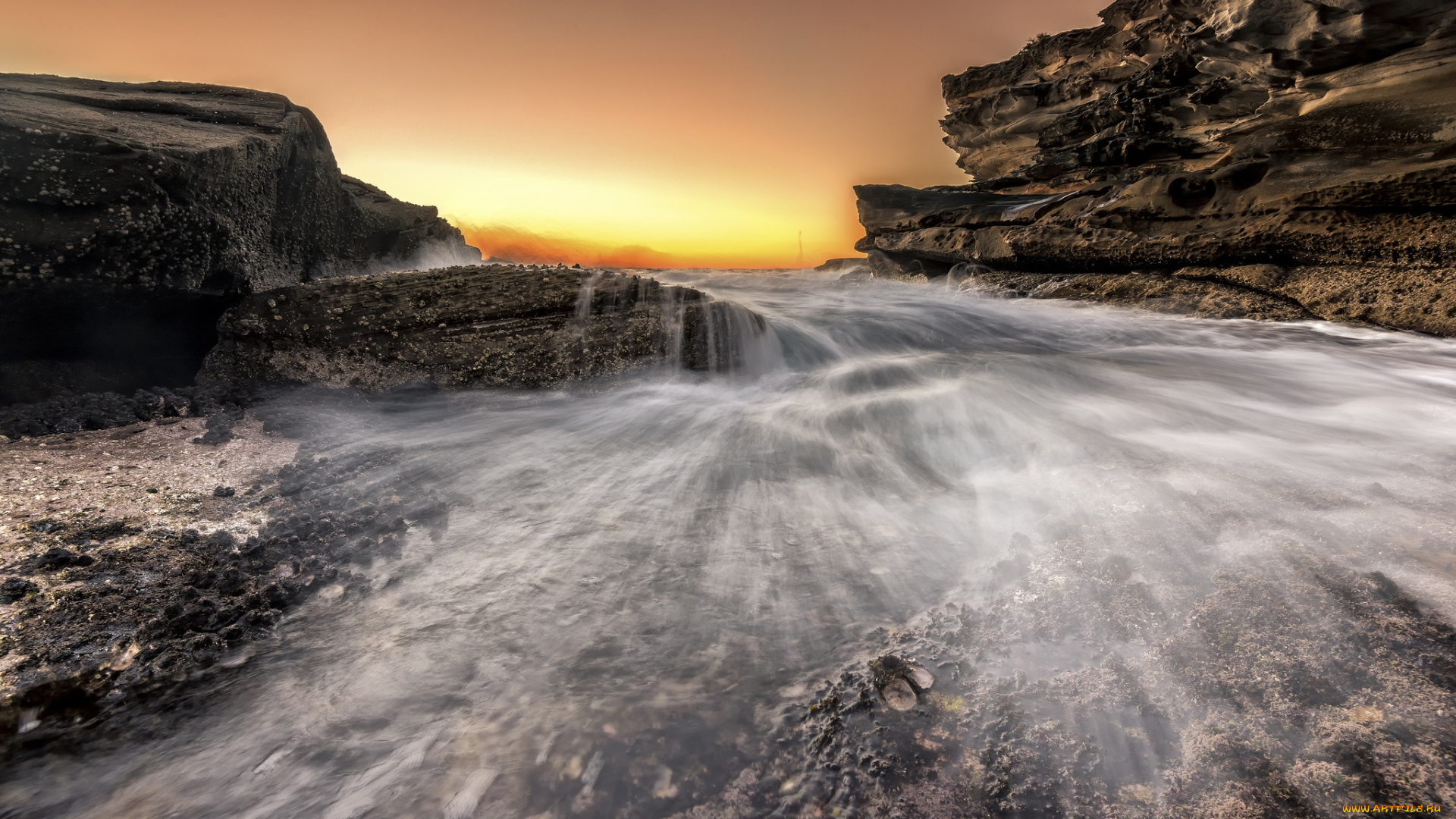 природа, побережье, берег, море