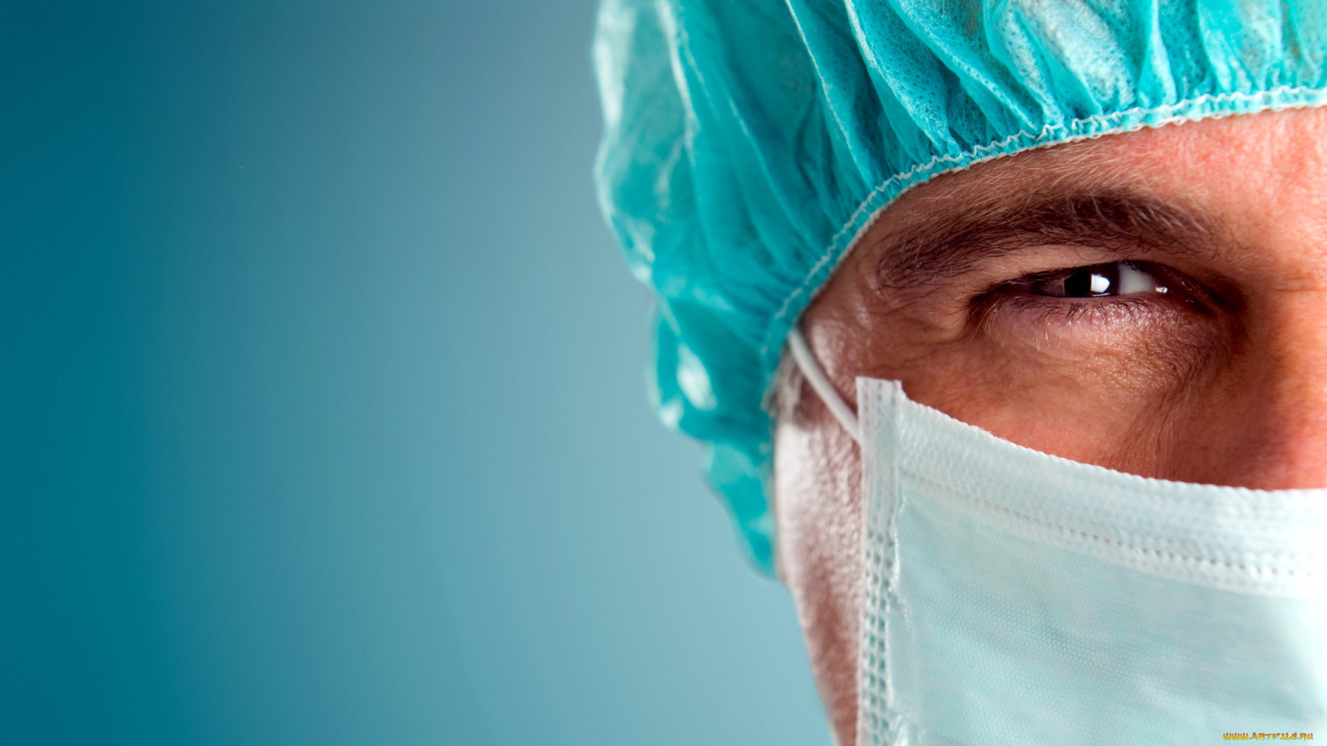 разное, глаза, маска, шапочка, врач