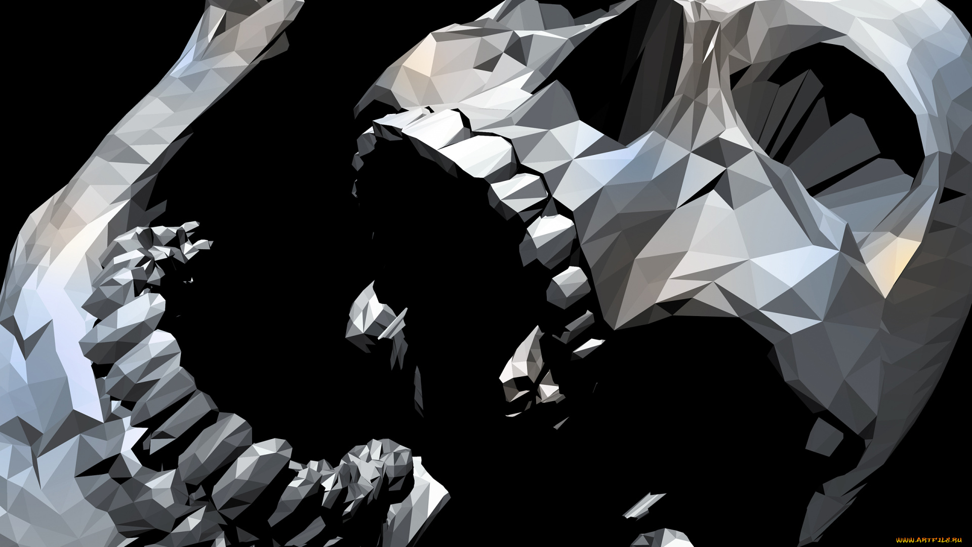 рисованное, минимализм, череп, фон