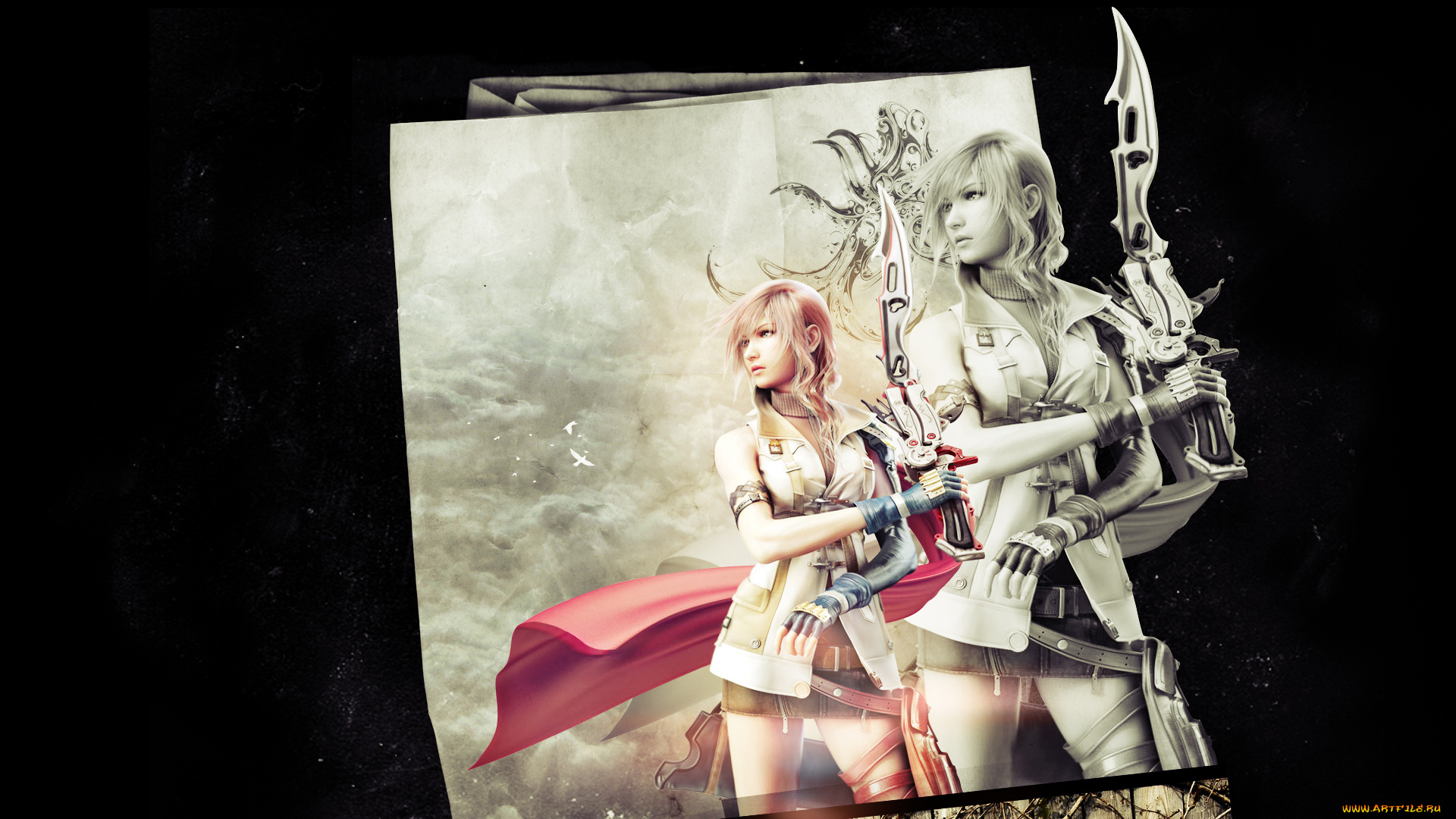 видео, игры, final, fantasy, xiii, девушка