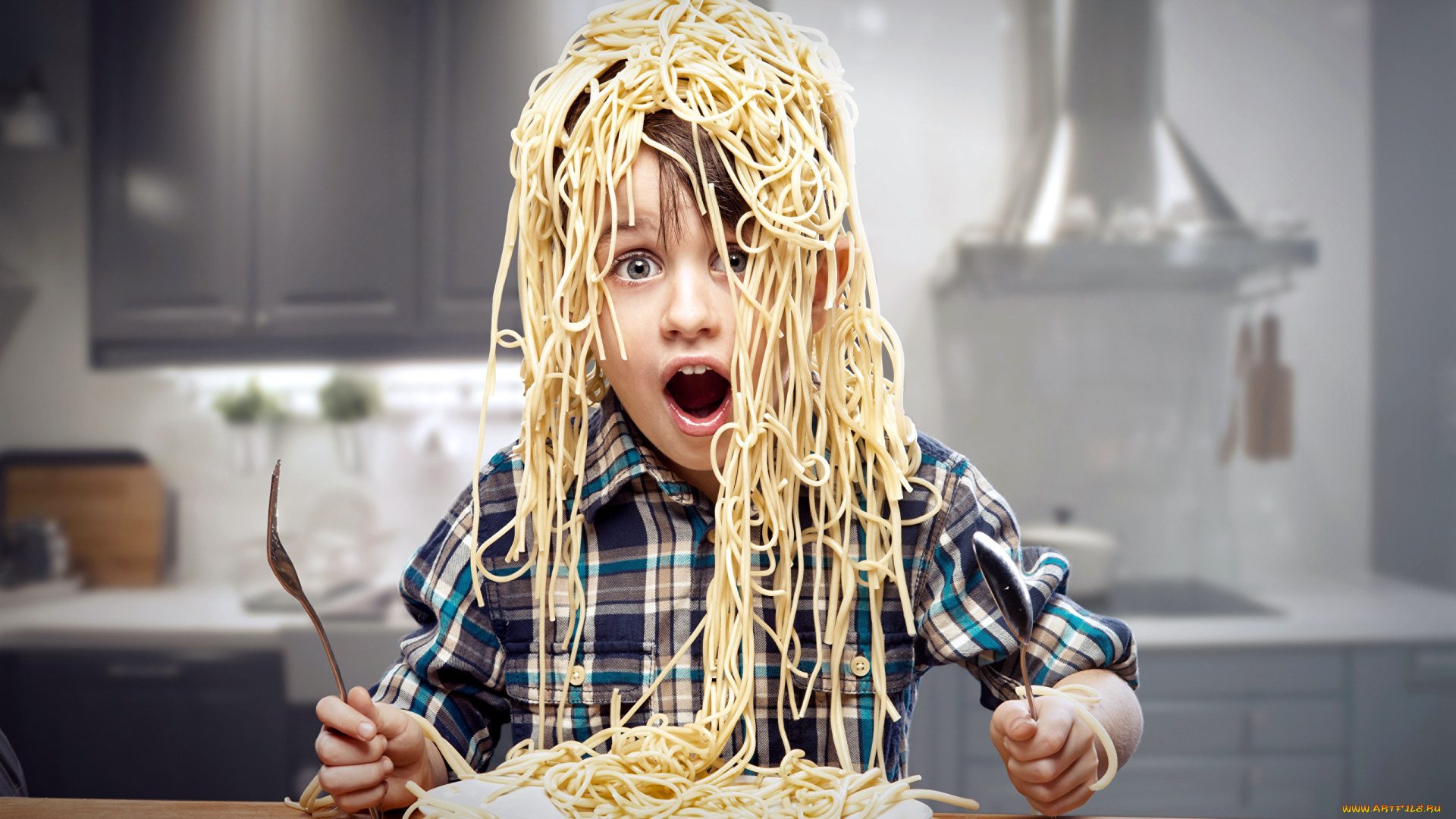 юмор, и, приколы, мальчик, макароны