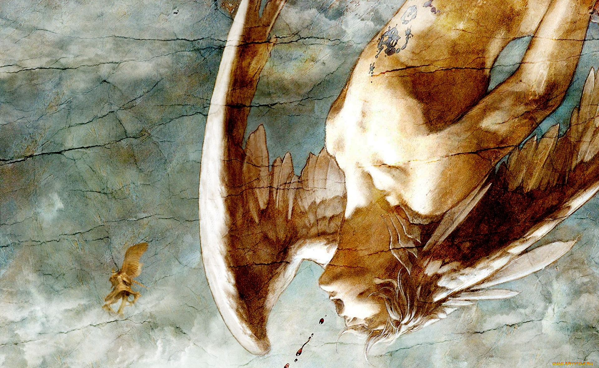 фэнтези, ангелы, кровь, ангел