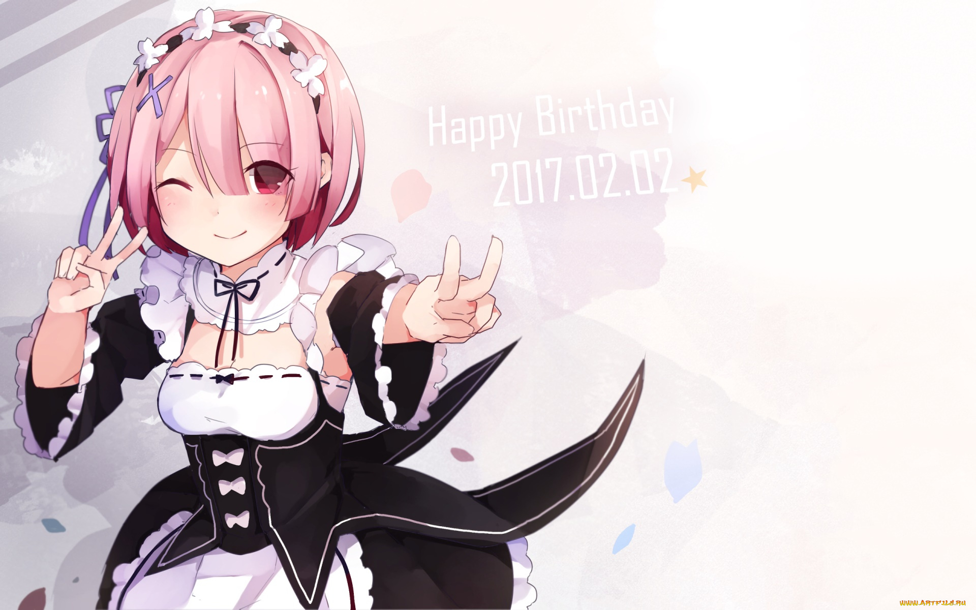 аниме, re, , zero, kara, hajimeru, isekai, seikatsu, девушка, взгляд, фон