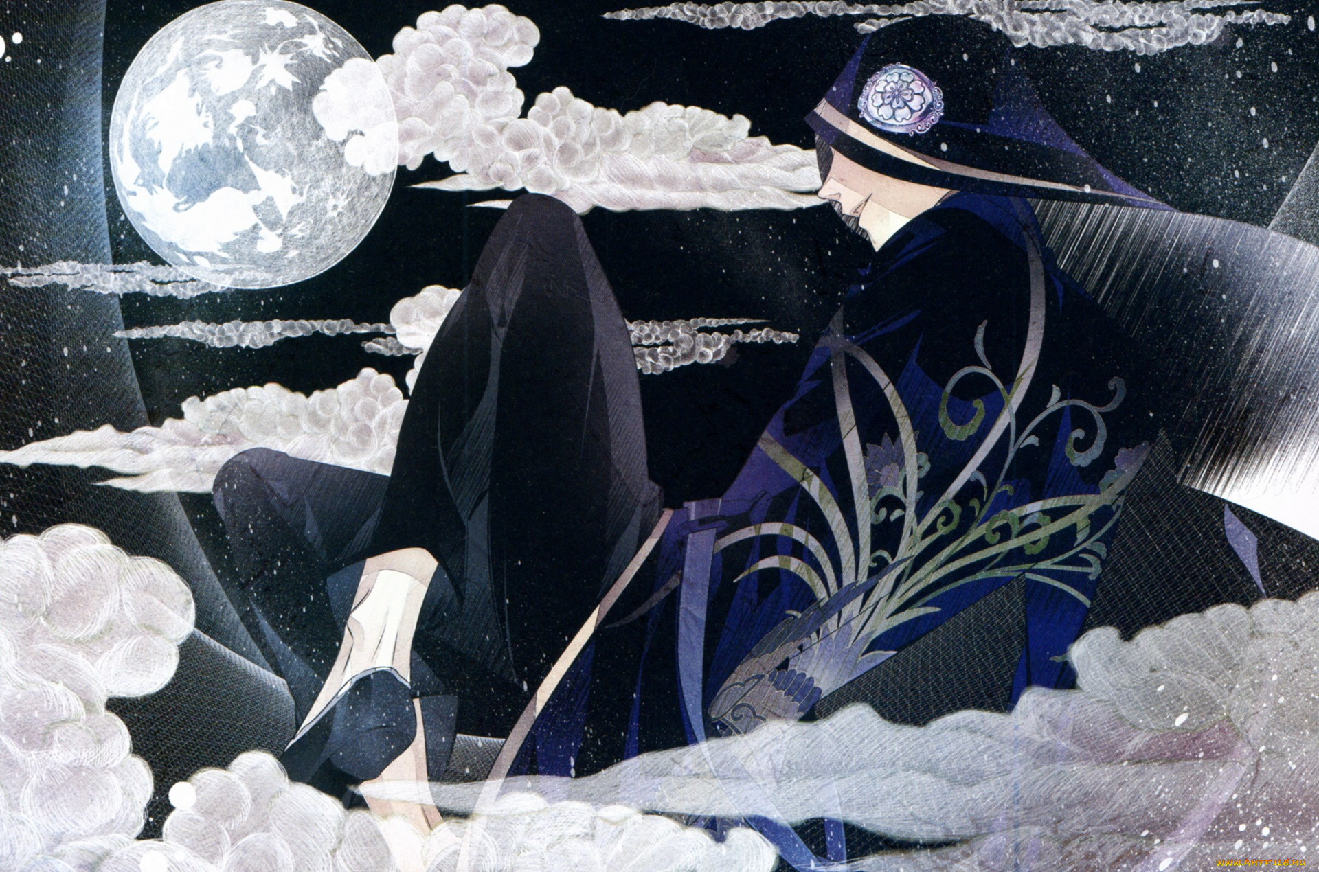 аниме, hana, awase, парень