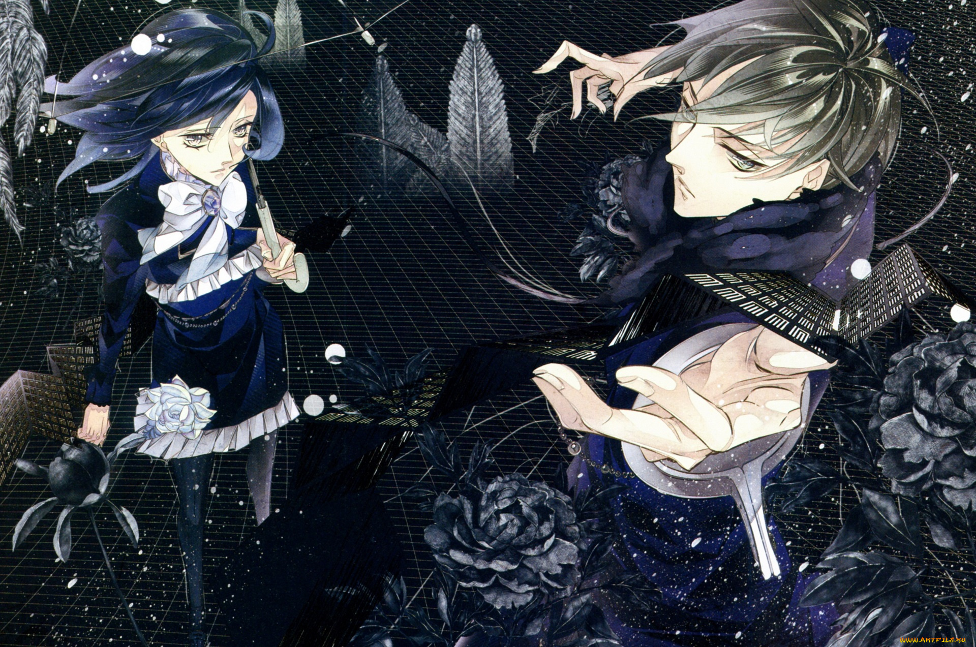 аниме, hana, awase, парень