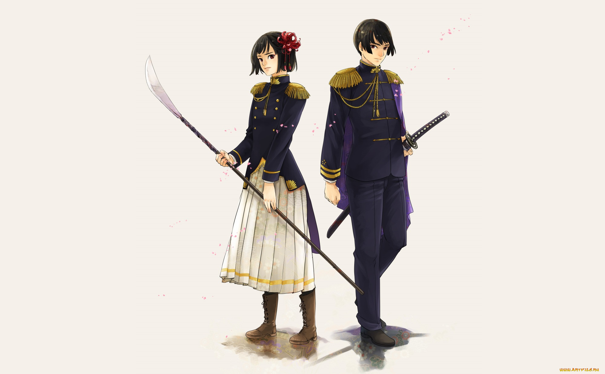 аниме, hetalia, , axis, powers, двое