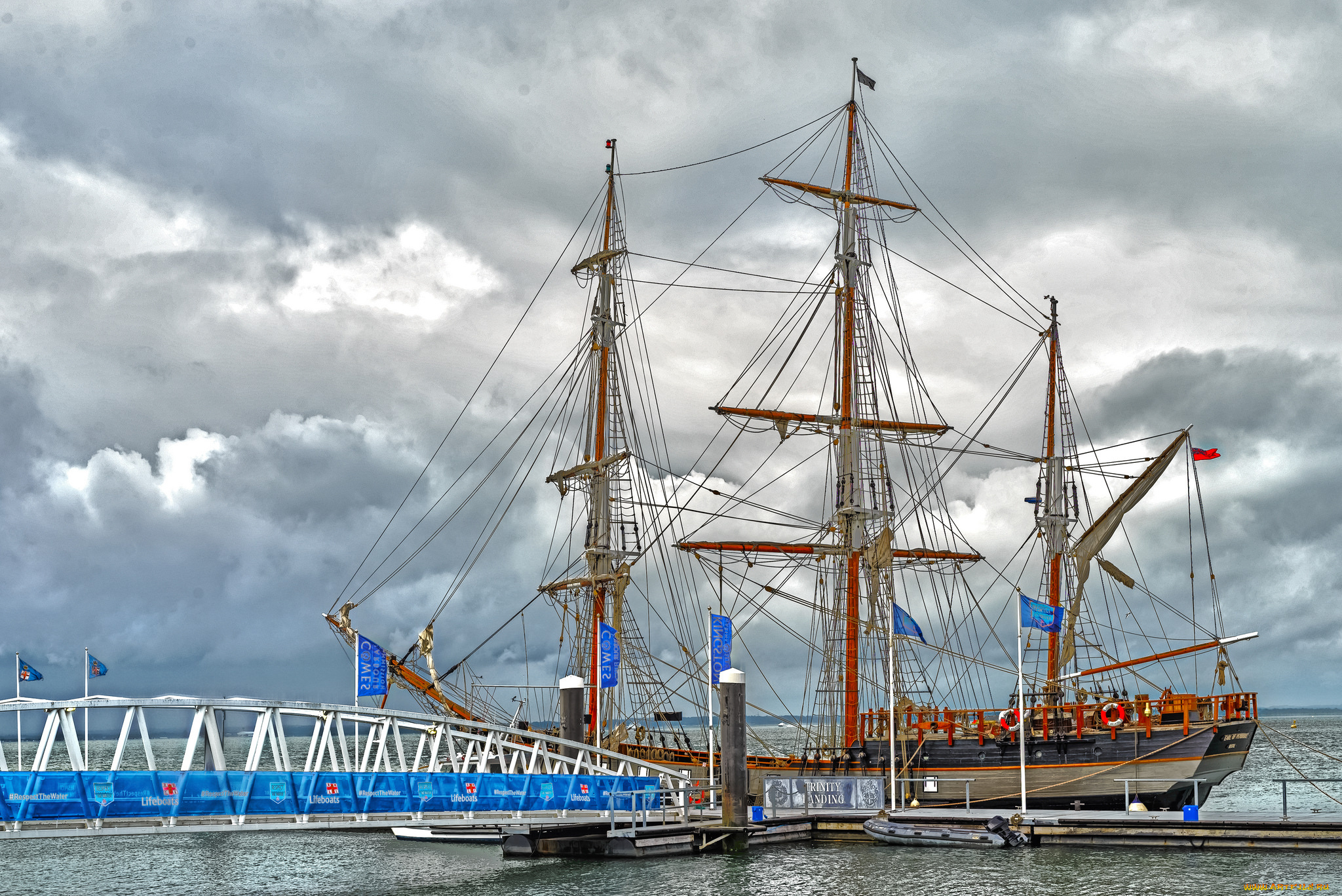 корабли, парусники, паруса, мачты