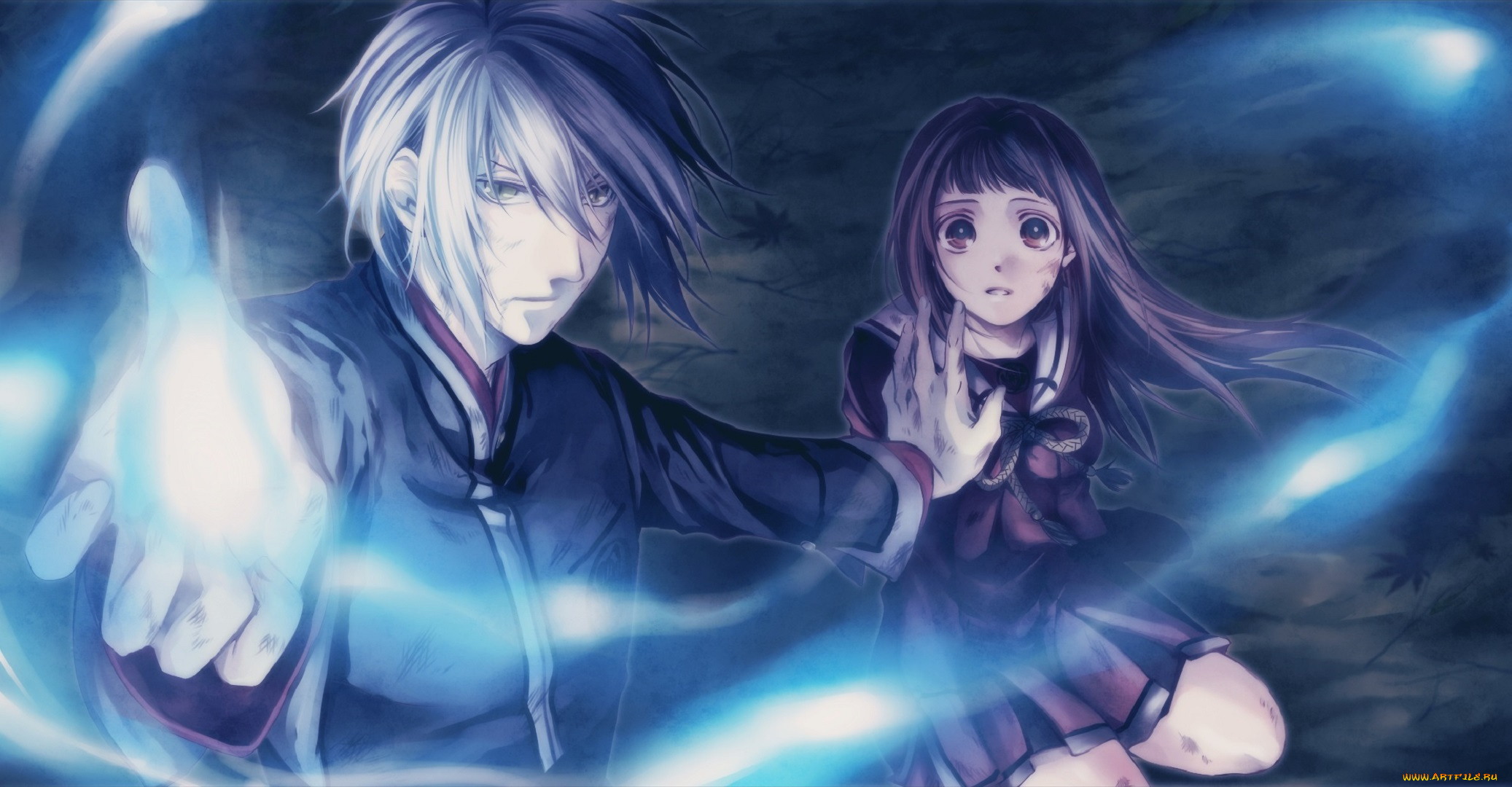 аниме, hiiro, no, kakera, парень, девушка