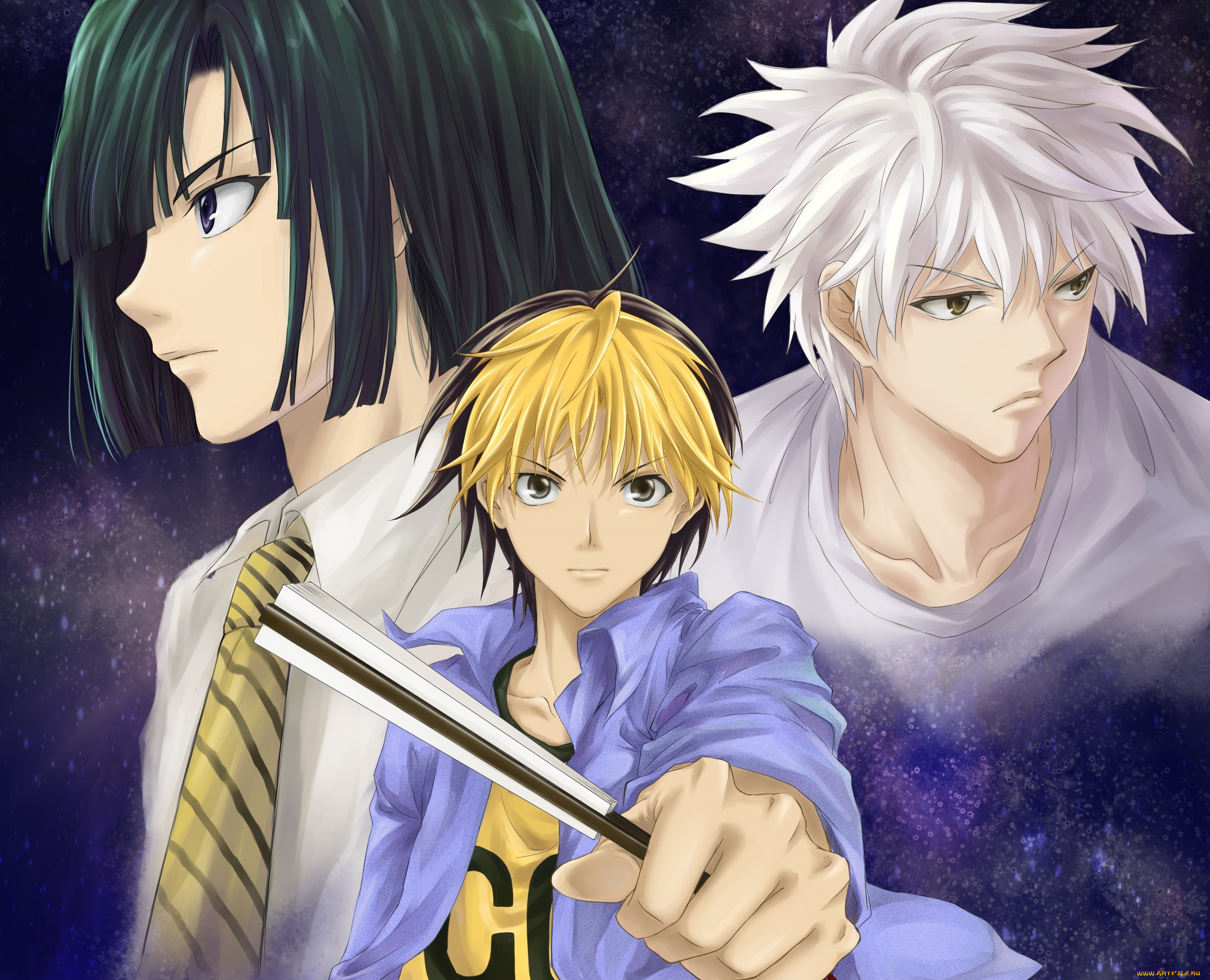 аниме, hikaru, no, go, парни
