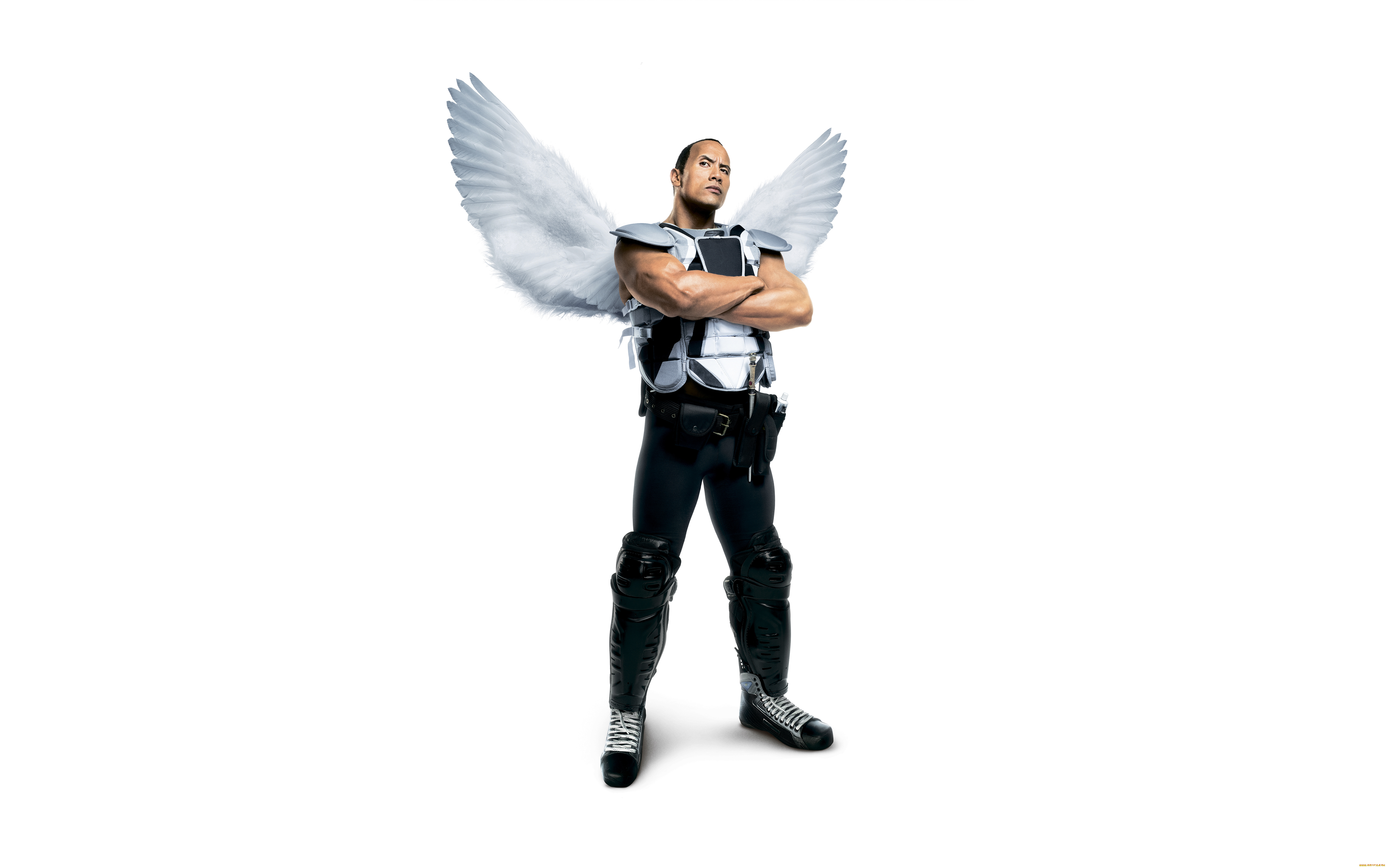 кино, фильмы, tooth, fairy, зубная, фея, крылья, dwayne, johnson, спортсмен, дуэйн, джонсон, ангел, хоккеист, форма, мускулы, фэнтези, tooth, fairy, белый, фон, постер