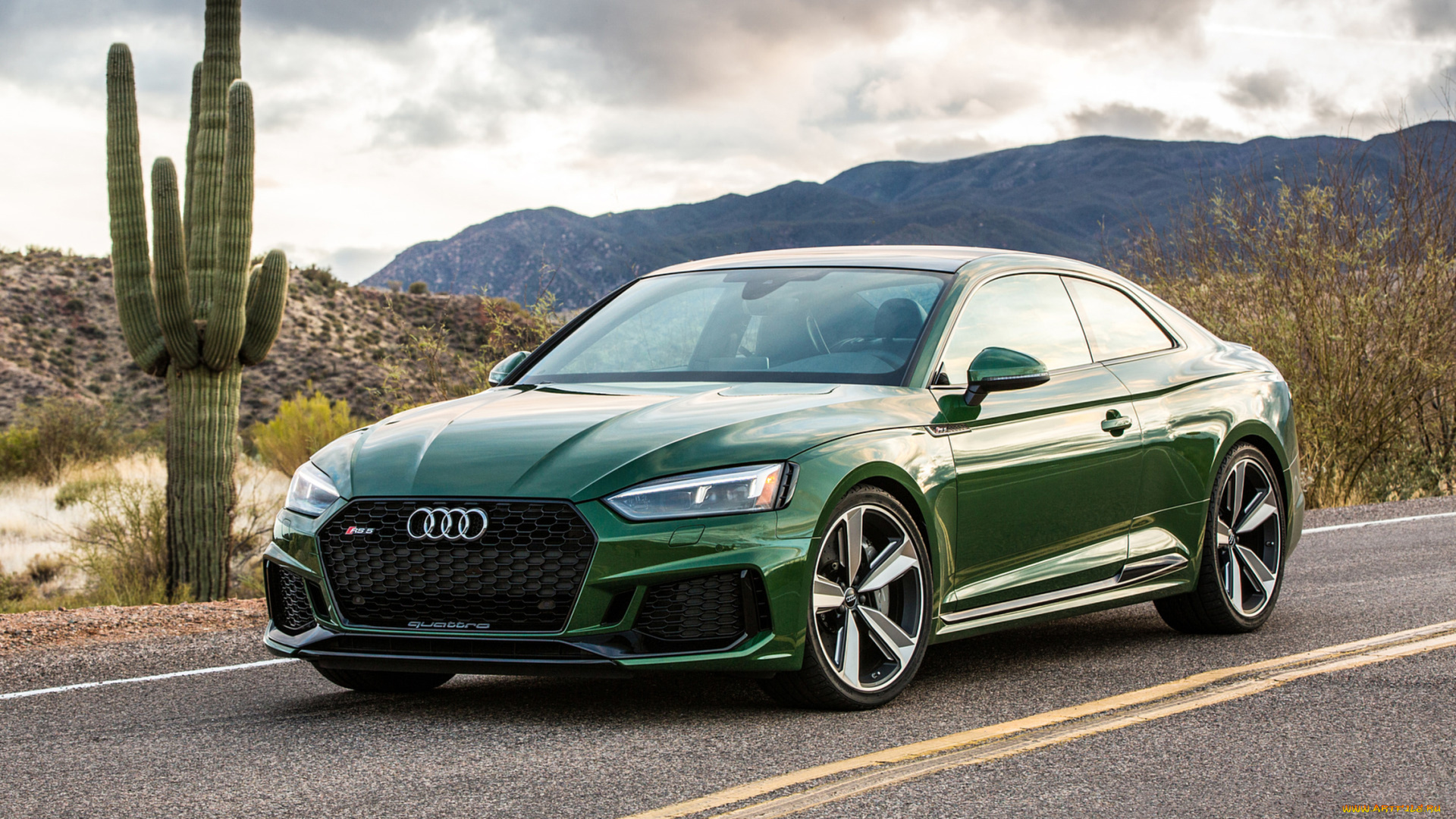 audi, rs5, 2018, автомобили, audi, 2018, зелёный, rs5