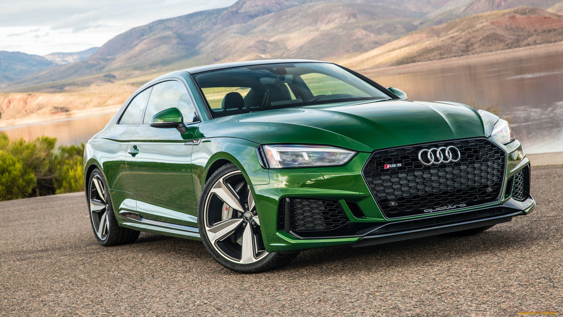 audi, rs5, 2018, автомобили, audi, зелёный, 2018, rs5