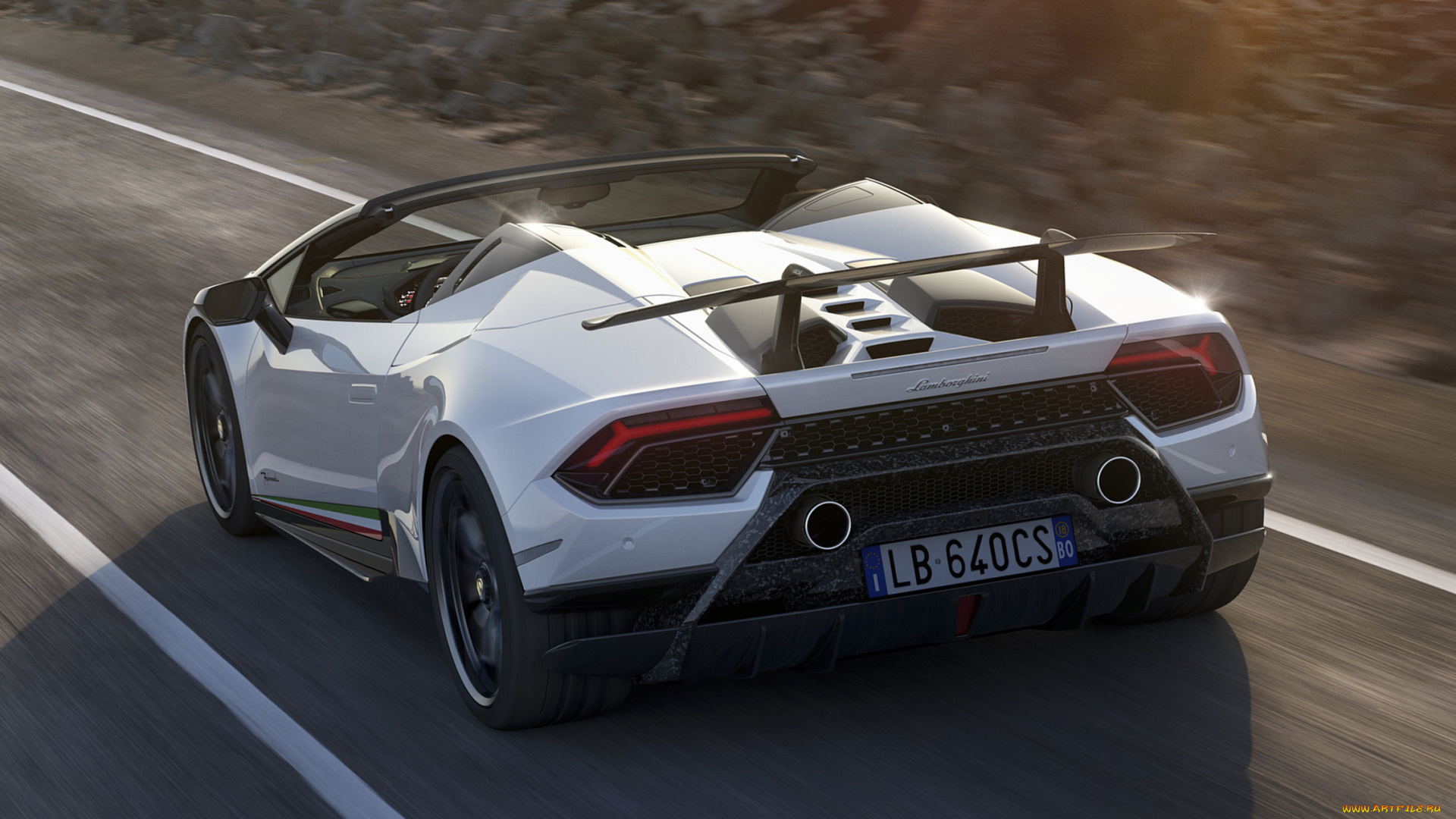 lamborghini, huracan, spyder, performante, 2019, автомобили, lamborghini, huracan, spyder, performante, 2019, белый