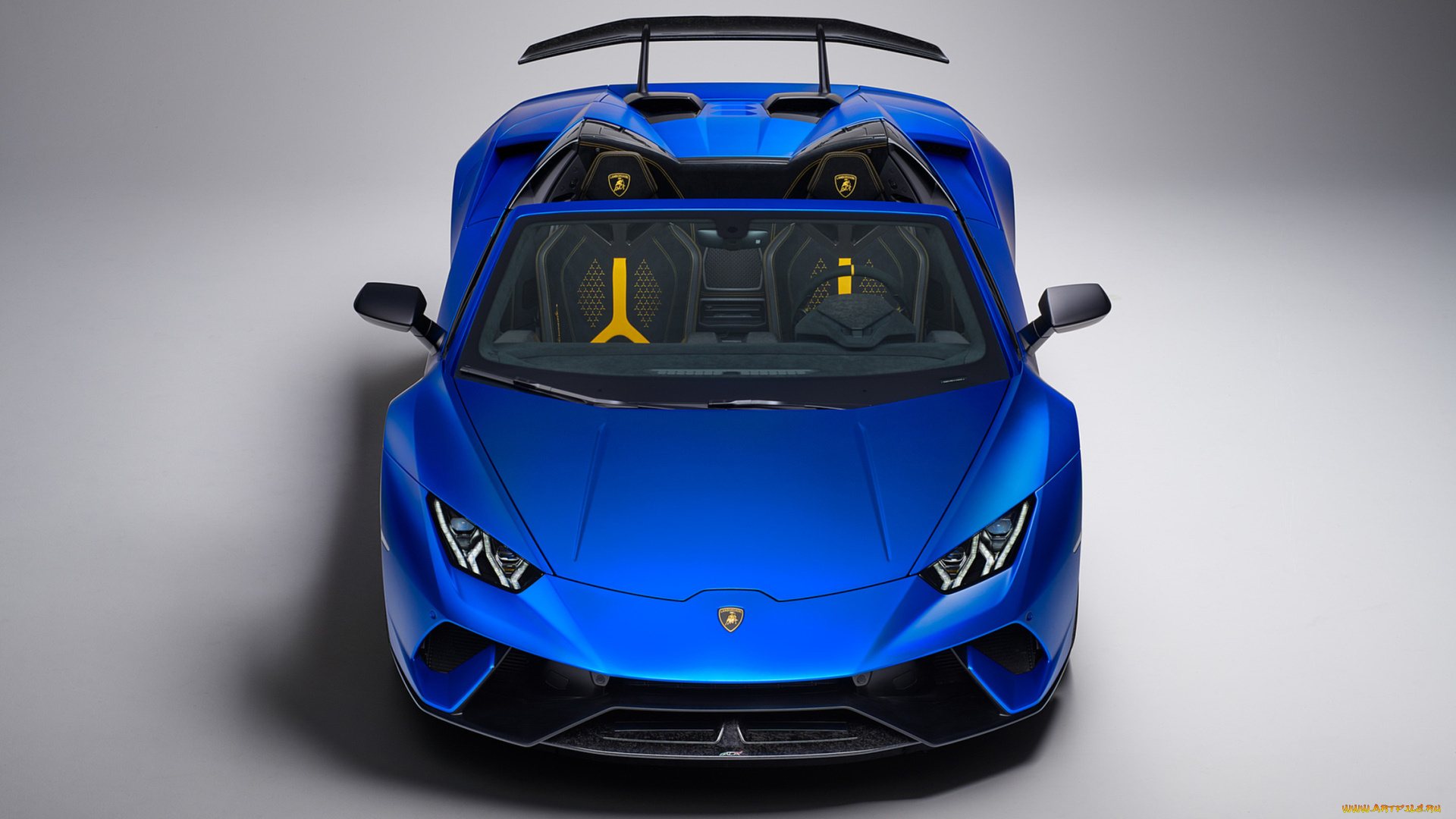 lamborghini, huracan, spyder, performante, 2019, автомобили, lamborghini, performante, huracan, 2019, blue, spyder