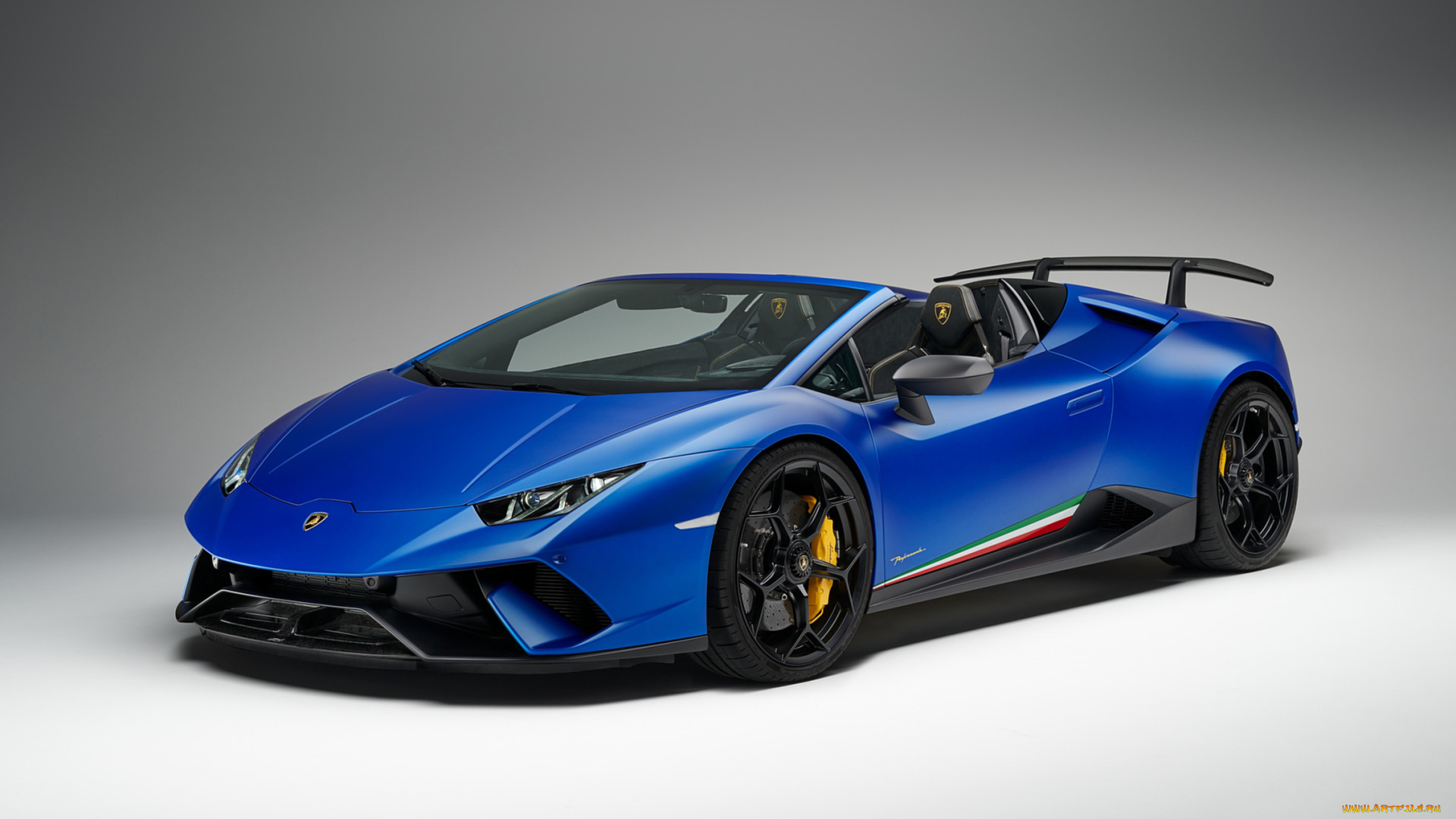 lamborghini, huracan, spyder, performante, 2019, автомобили, lamborghini, blue, 2019, huracan, spyder, performante