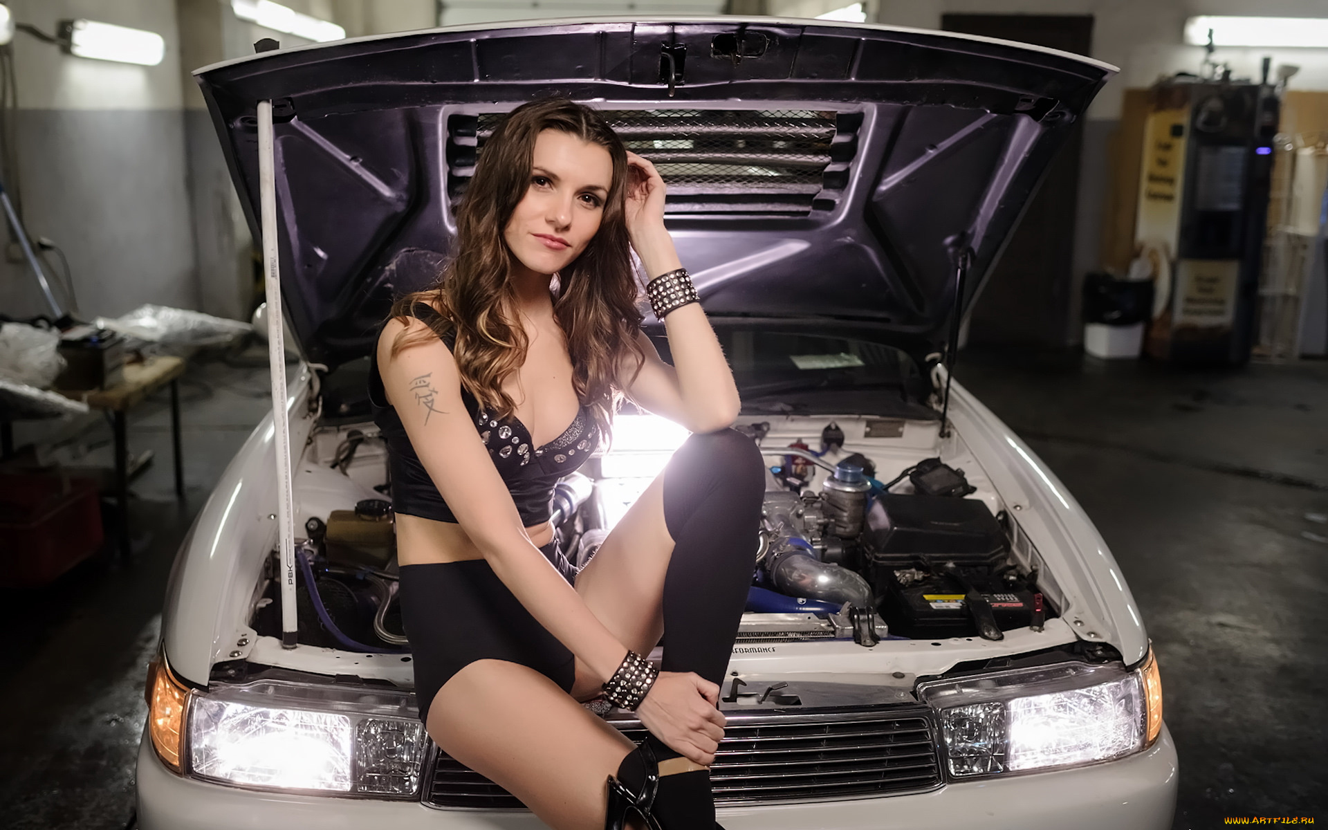 автомобили, -авто, с, девушками, красивая, девушка