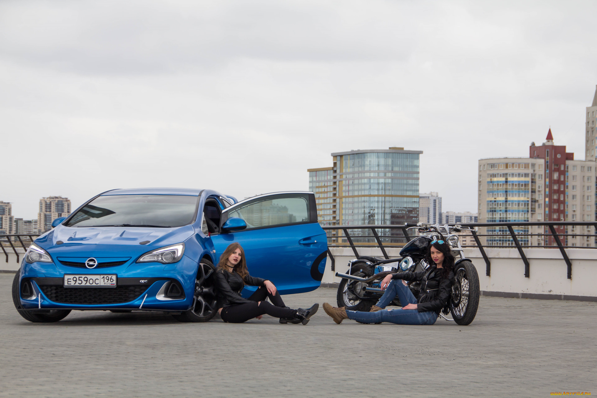 автомобили, -авто, с, девушками, opel, astra