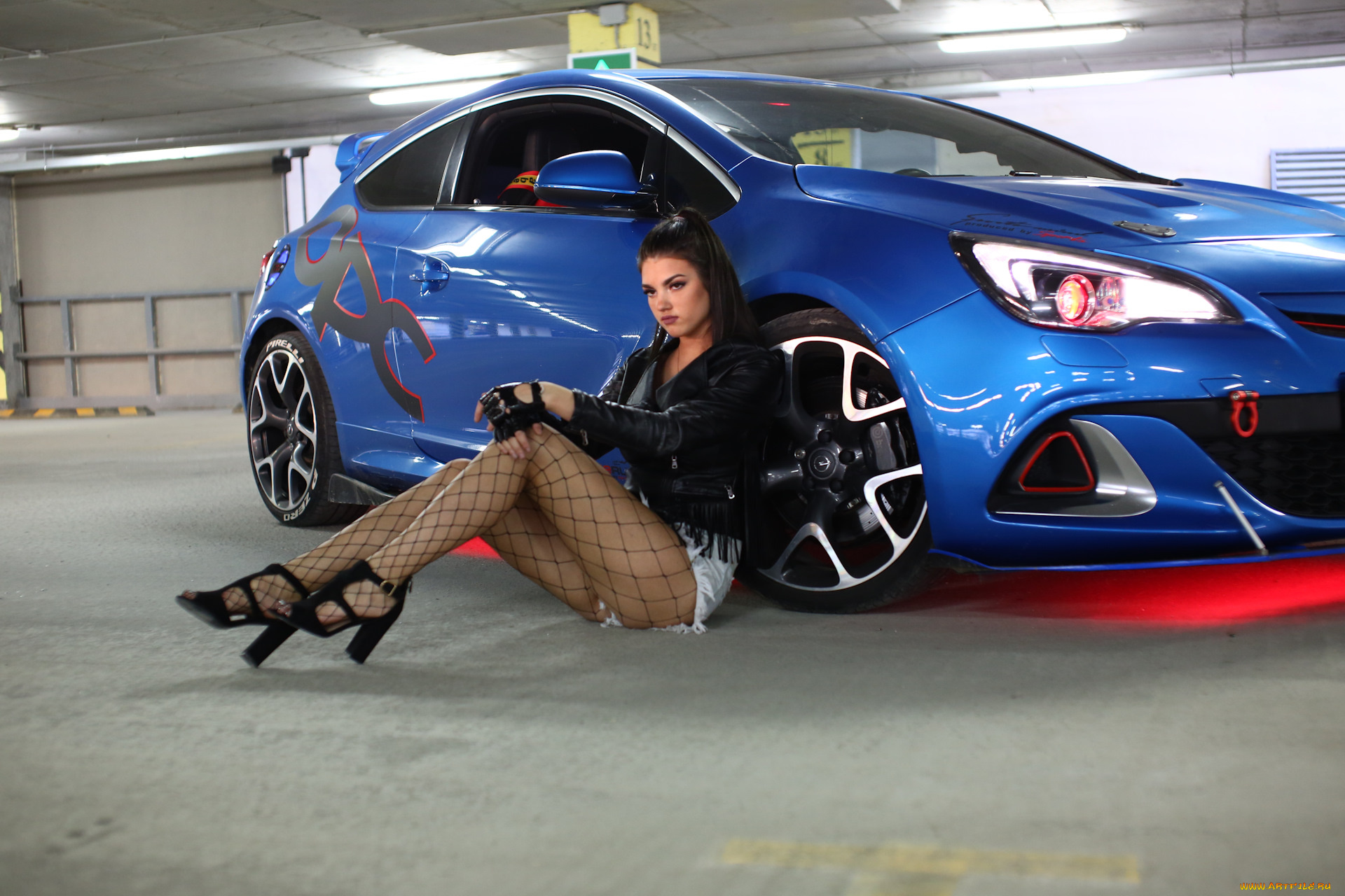 автомобили, -авто, с, девушками, opel, astra