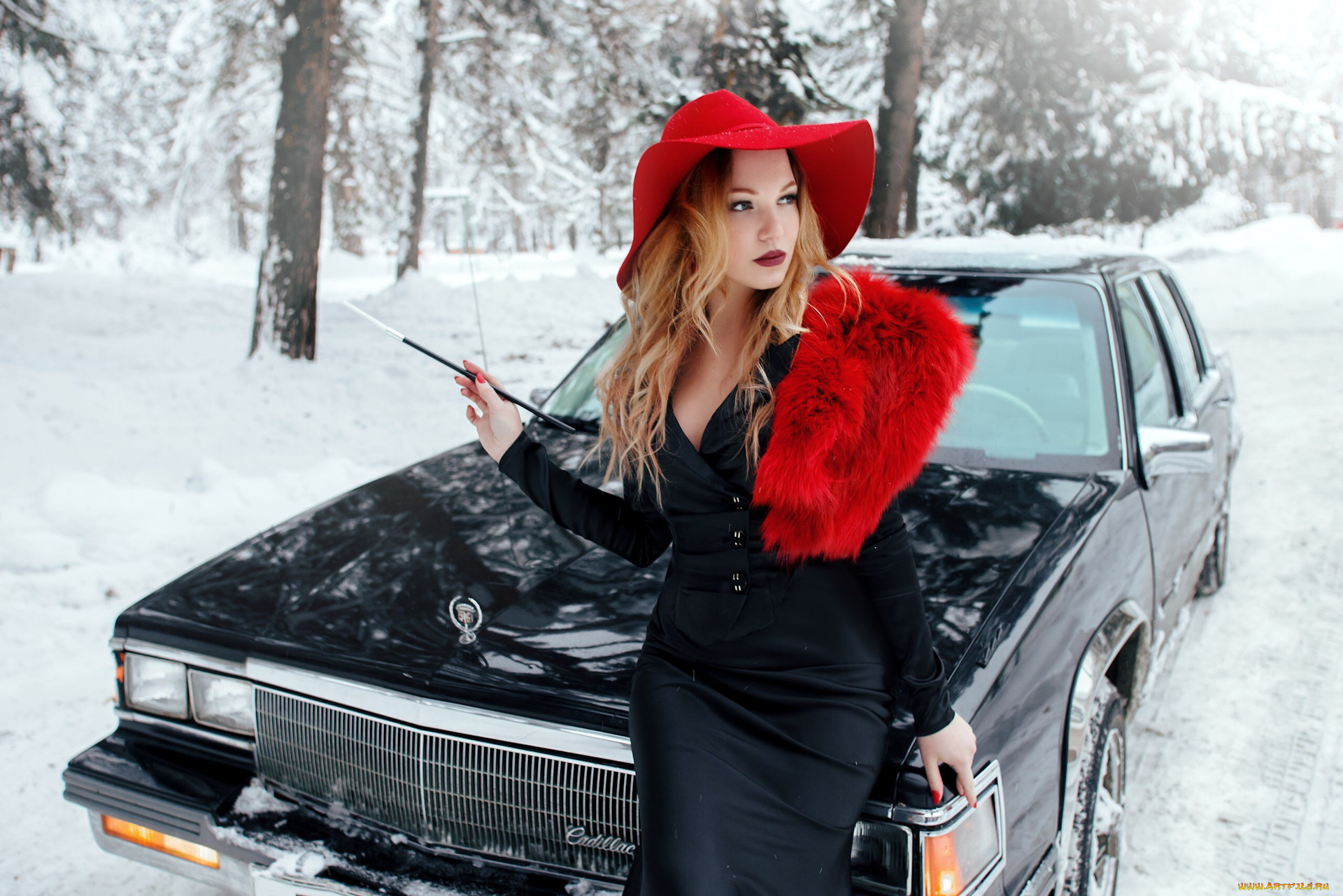 автомобили, -авто, с, девушками, cadillac