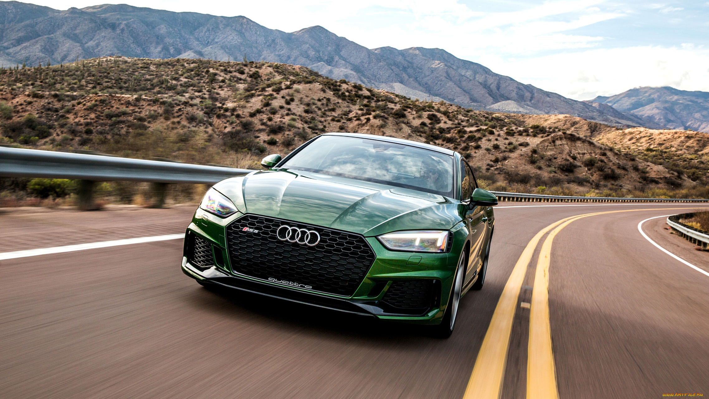 audi, rs5, 2018, автомобили, audi, 2018, rs5, зелёный